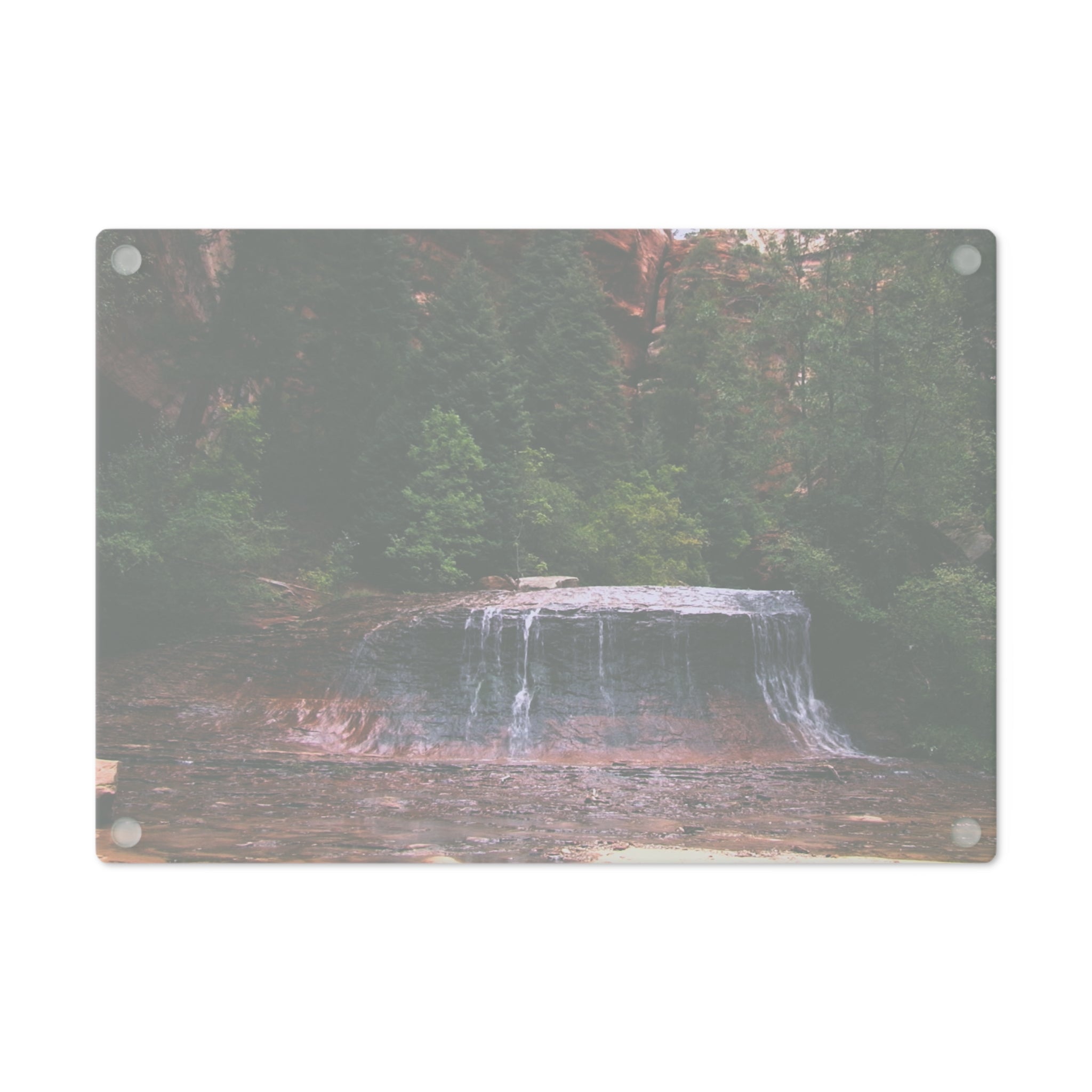 Tempered Glass Cutting Board - Arch Angel Cascades, Zion National Park - My Blu Horizon