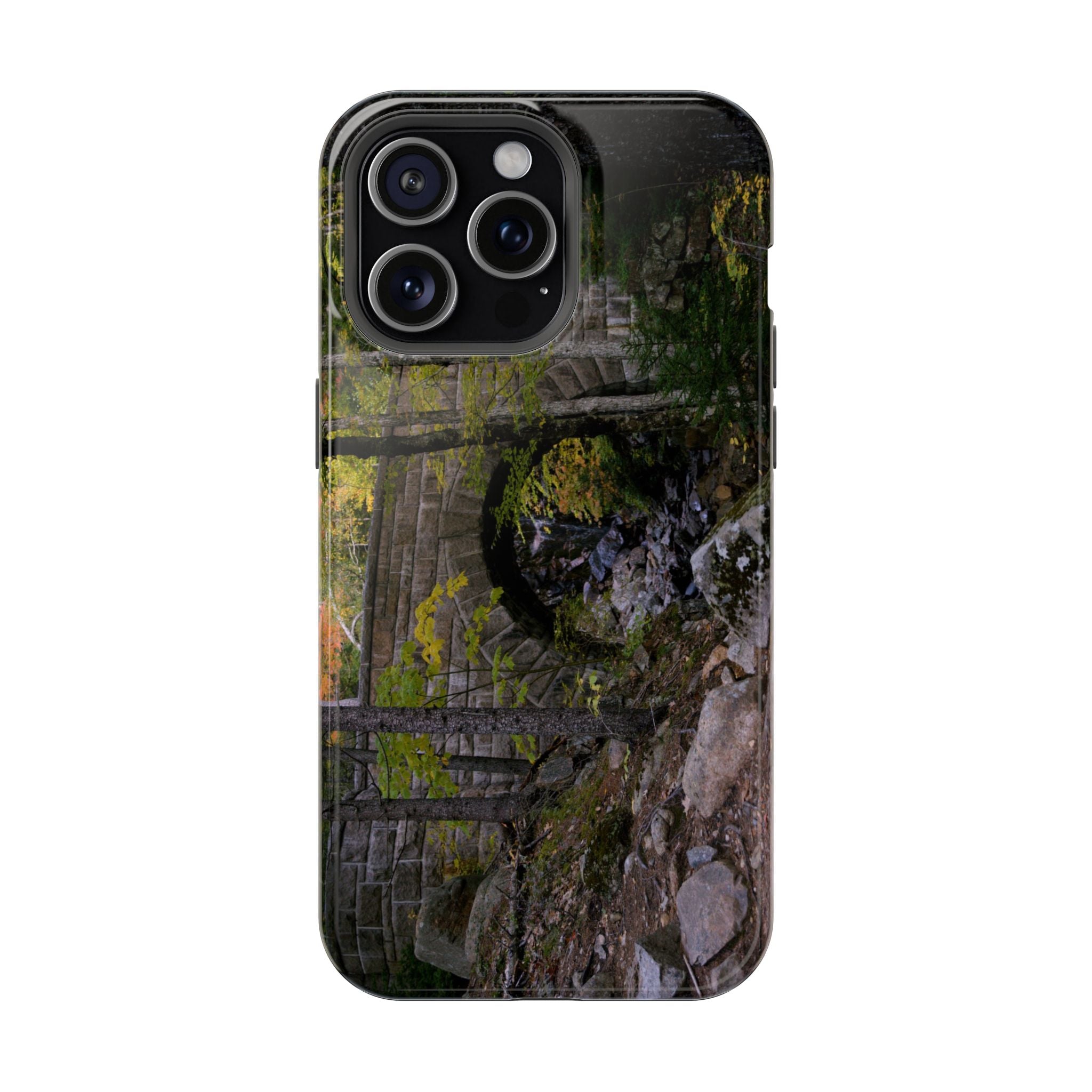 Iphone MagSafe Case - Waterfall Bridge, Acadia - My Blu Horizon