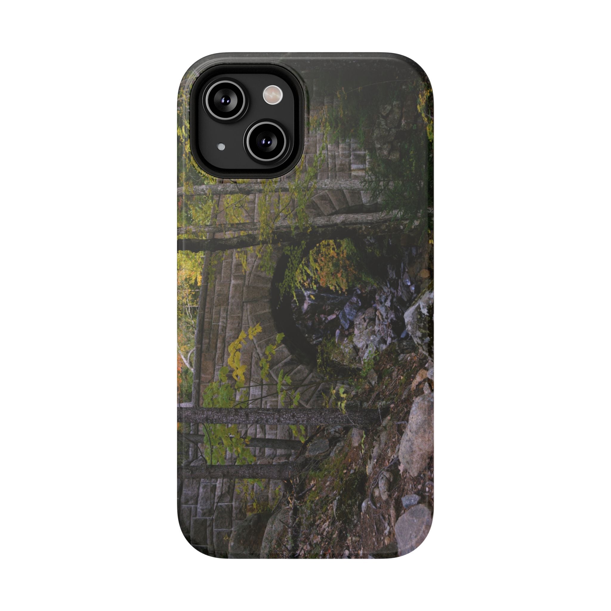 Phone Case | Waterfall Bridge Summer | Acadia National Park | My Blu Horizon