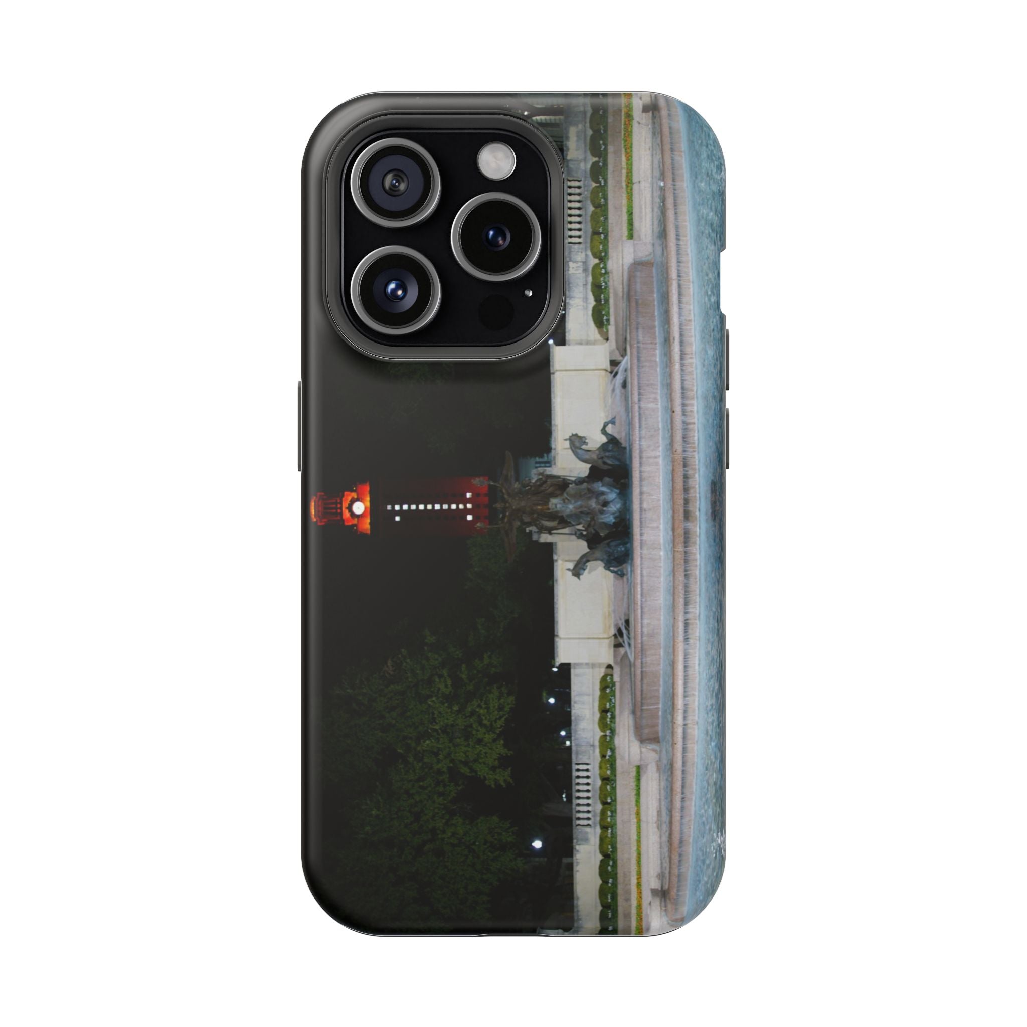 Iphone MagSafe Case - Littlefield Fountain, Texas Longhorns - My Blu Horizon