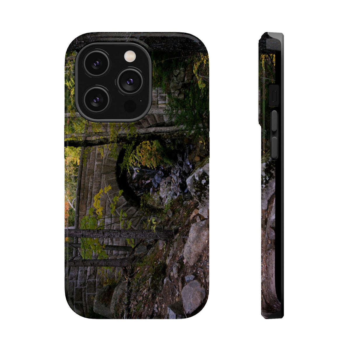 iPhone MagSafe Case | Waterfall Bridge Summer | Acadia National Park | My Blu Horizon