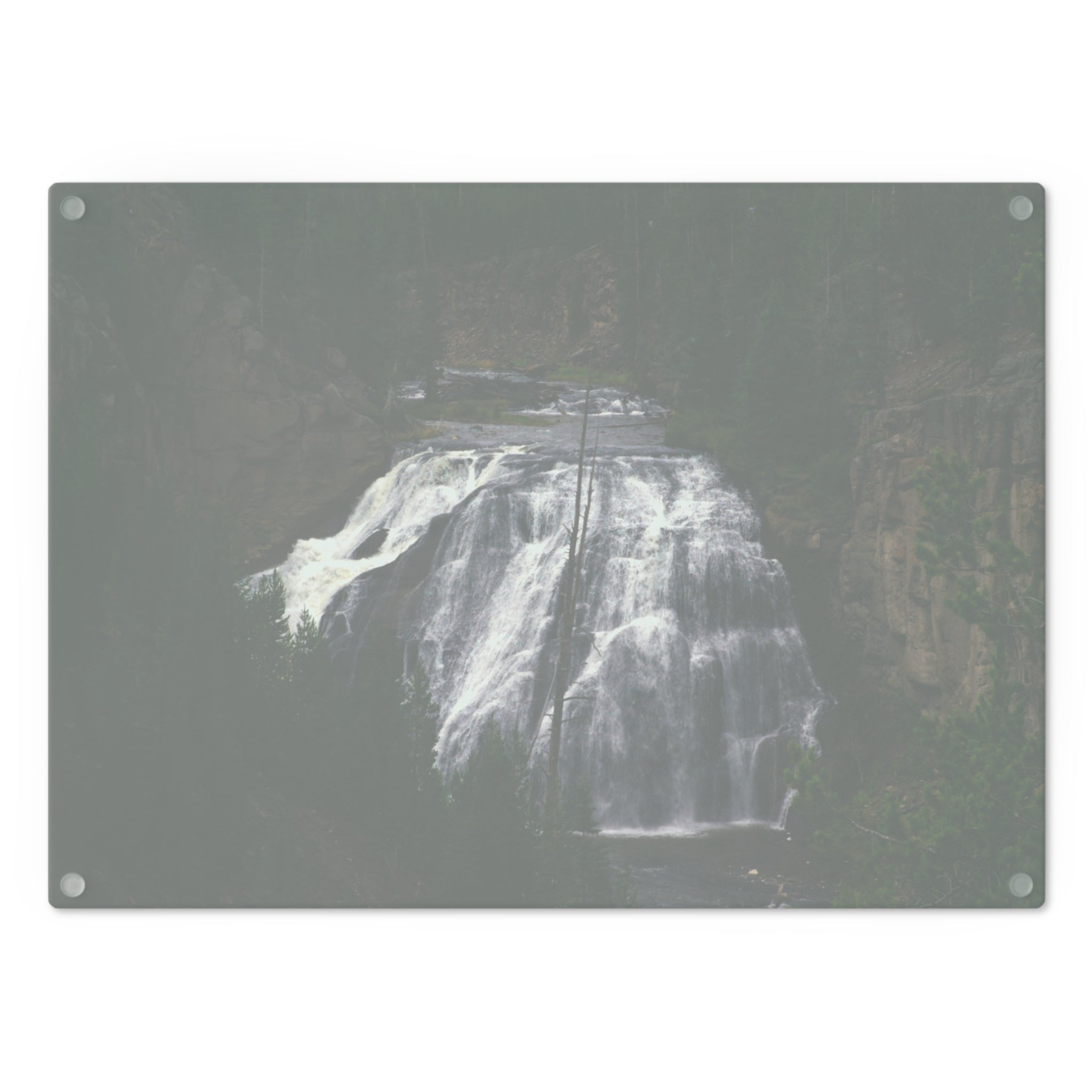 Tempered Glass Cutting Board | Gibbon Falls | Yellowstone National Park | My Blu Horizon