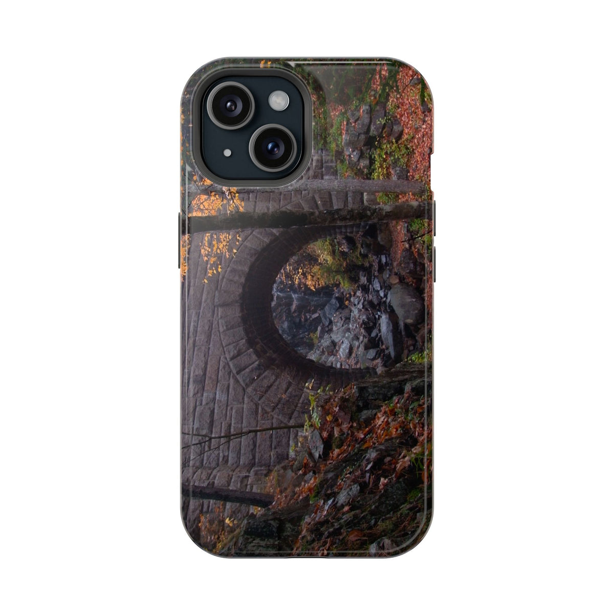 iPhone MagSafe Case | Waterfall Bridge Fall | Acadia National Park | My Blu Horizon