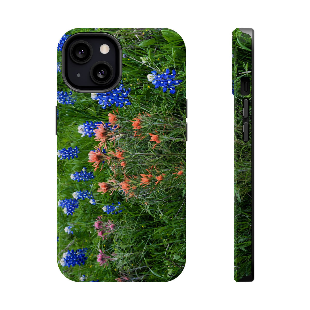 iPhone MagSafe Case | Texas Bluebonnets and Peach Indian Paintbrushes | My Blu Horizon