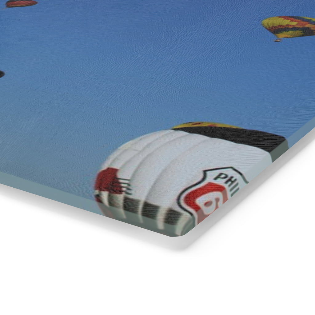 Tempered Glass Cutting Board - Balloon Fiesta Mass Ascension Box - My Blu Horizon