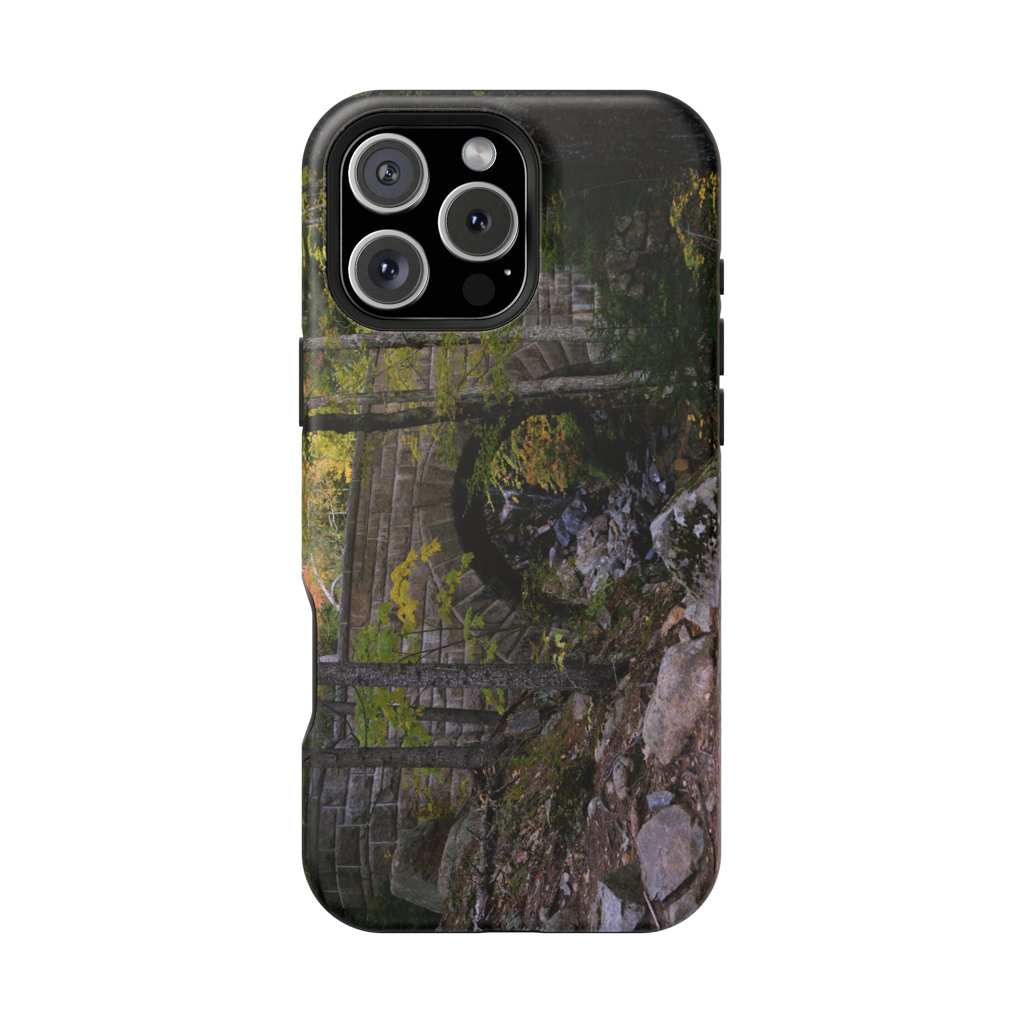 Iphone MagSafe Case - Waterfall Bridge, Acadia - My Blu Horizon