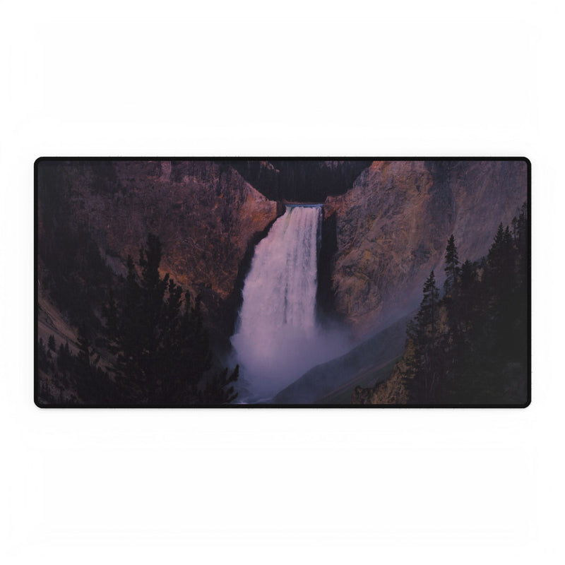 Premium Mouse Pads and Desk Mats - Lower Falls, Yellowstone - My Blu Horizon