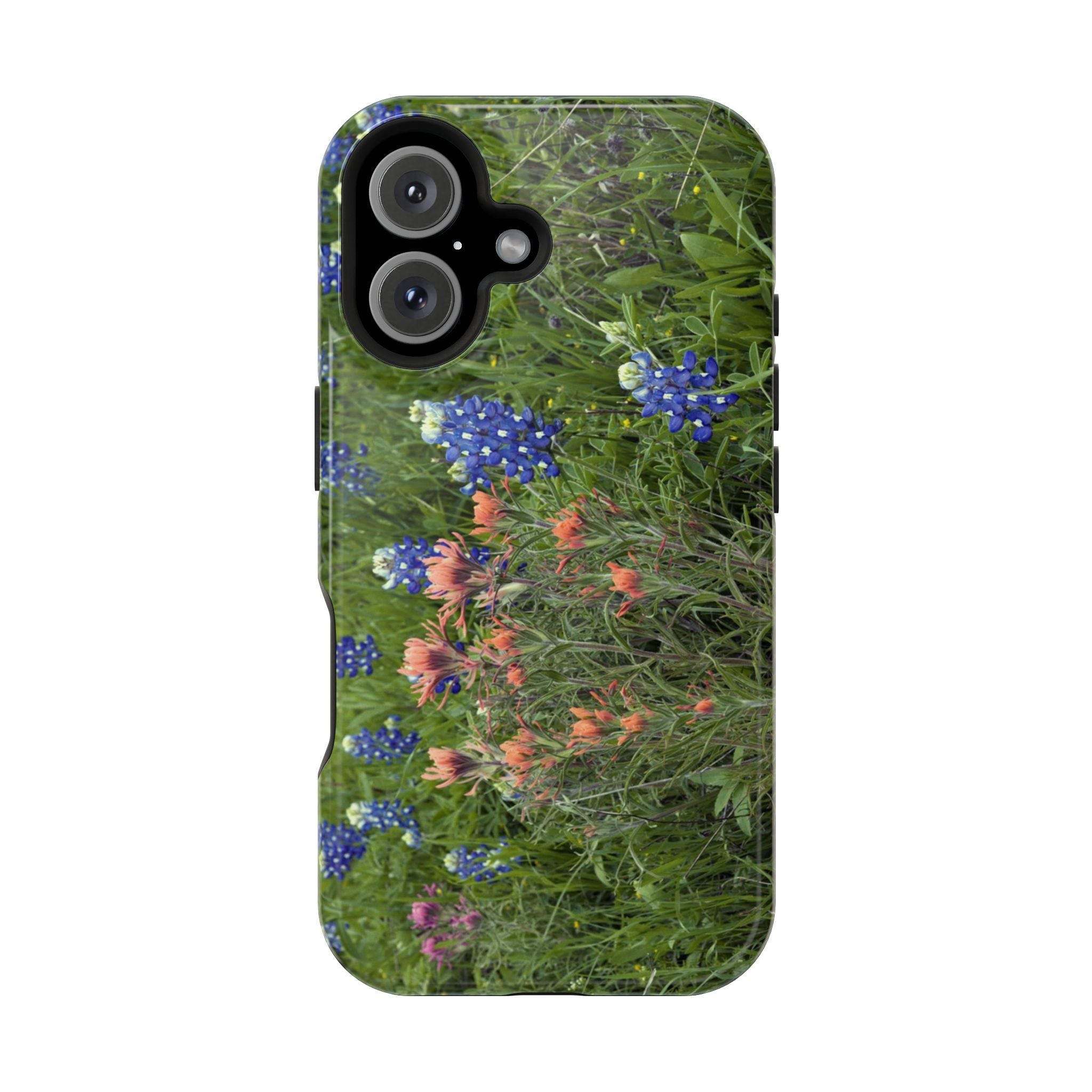 Iphone MagSafe Case - Bluebonnets and Indian Paintbrushes - My Blu Horizon