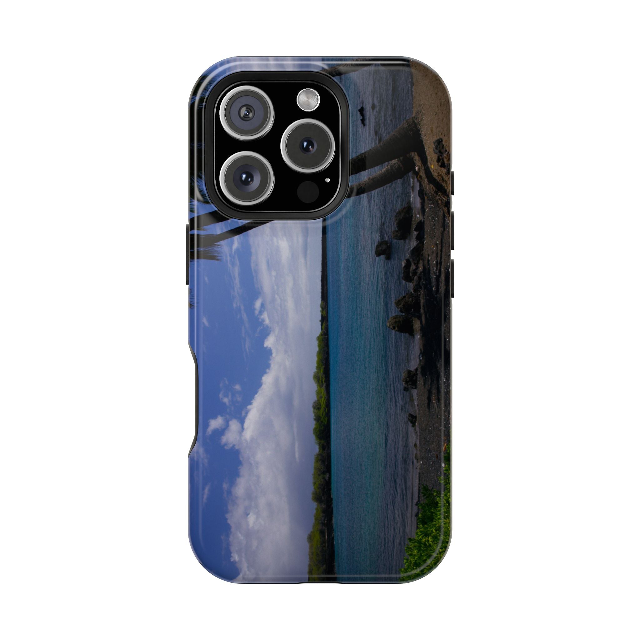 iPhone MagSafe Case | Big Island Black Sand and Blue Ocean | Hawaii | My Blu Horizon