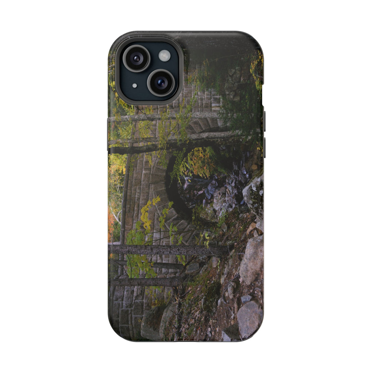 Phone Case | Waterfall Bridge Summer | Acadia National Park | My Blu Horizon