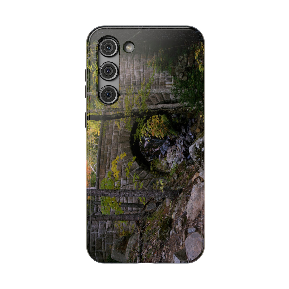 Phone Case | Waterfall Bridge Summer | Acadia National Park | My Blu Horizon