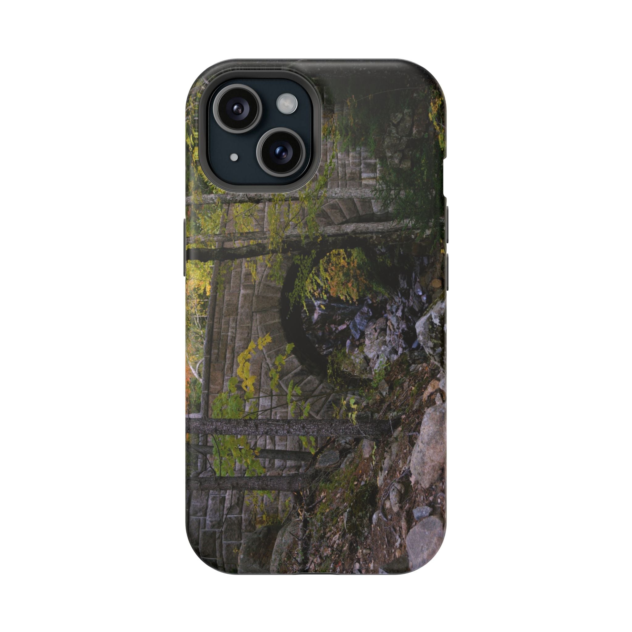 Phone Case | Waterfall Bridge Summer | Acadia National Park | My Blu Horizon