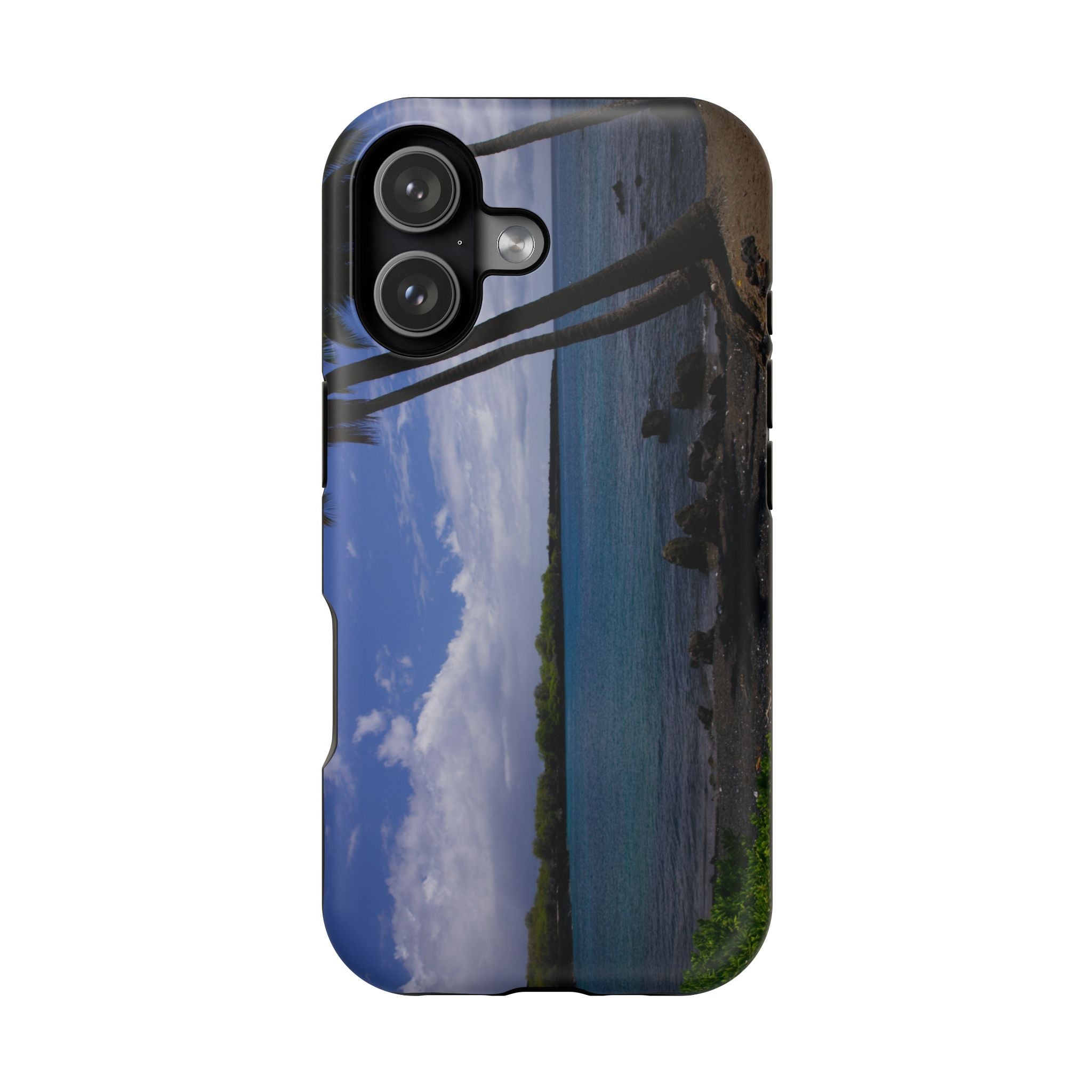 iPhone MagSafe Case | Big Island Black Sand and Blue Ocean | Hawaii | My Blu Horizon