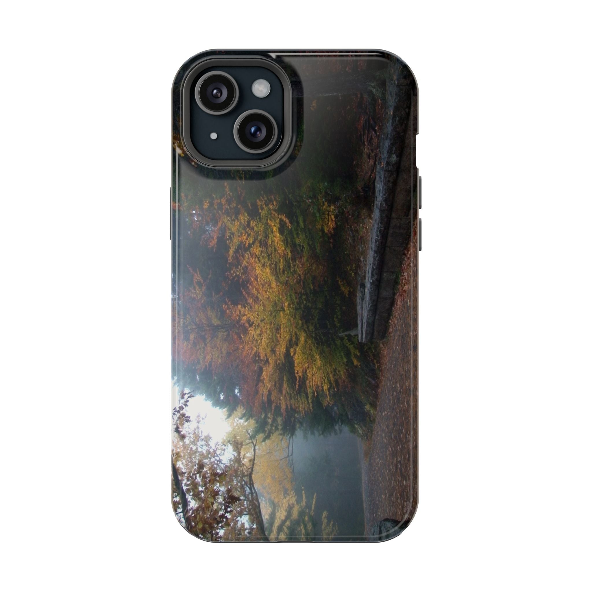 iPhone MagSafe Case | Waterfall Bridge Carriage Road | Acadia National Park | My Blu Horizon