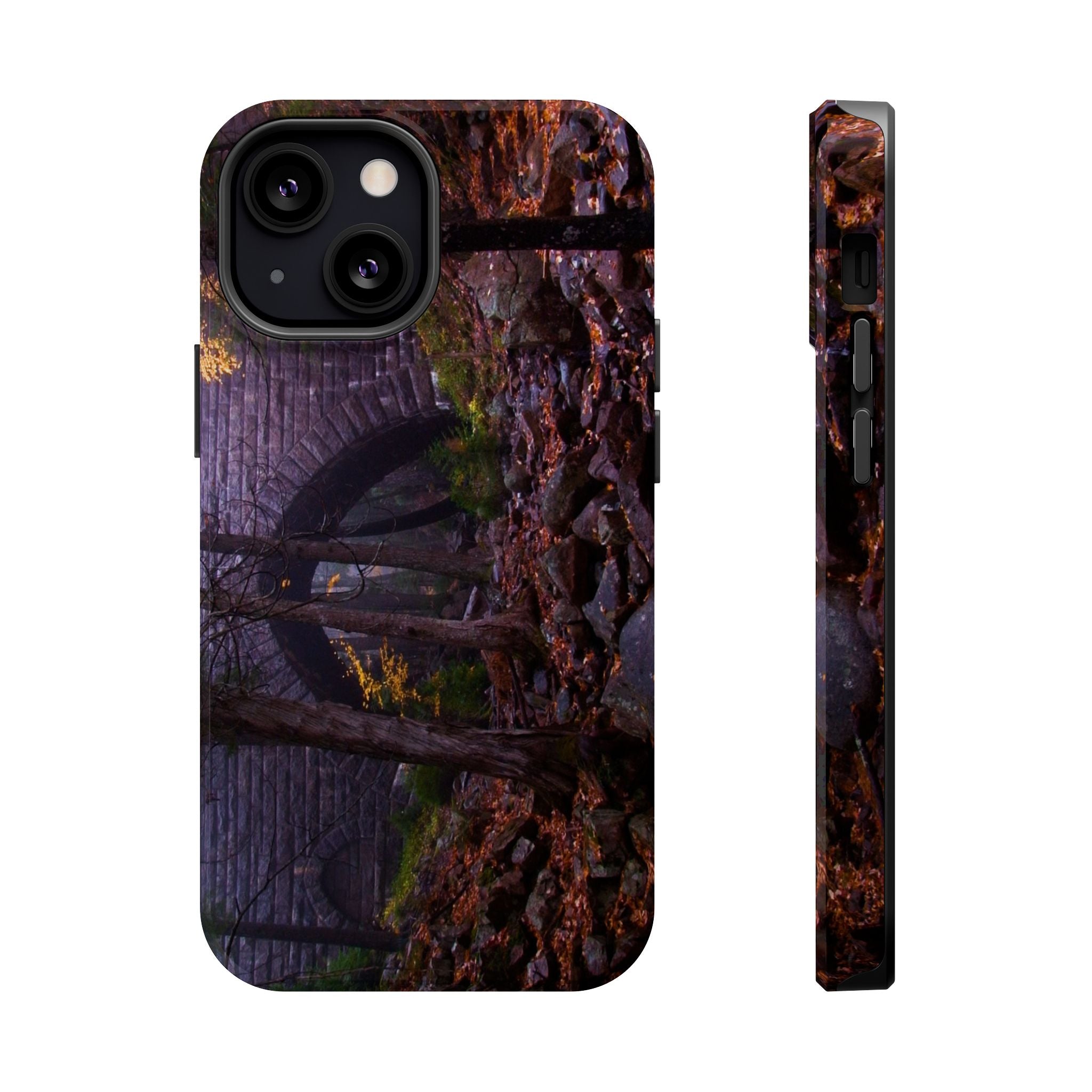 Iphone MagSafe Case - Hemlock Bridge Leaf Peeping, Acadia  - My Blu Horizon
