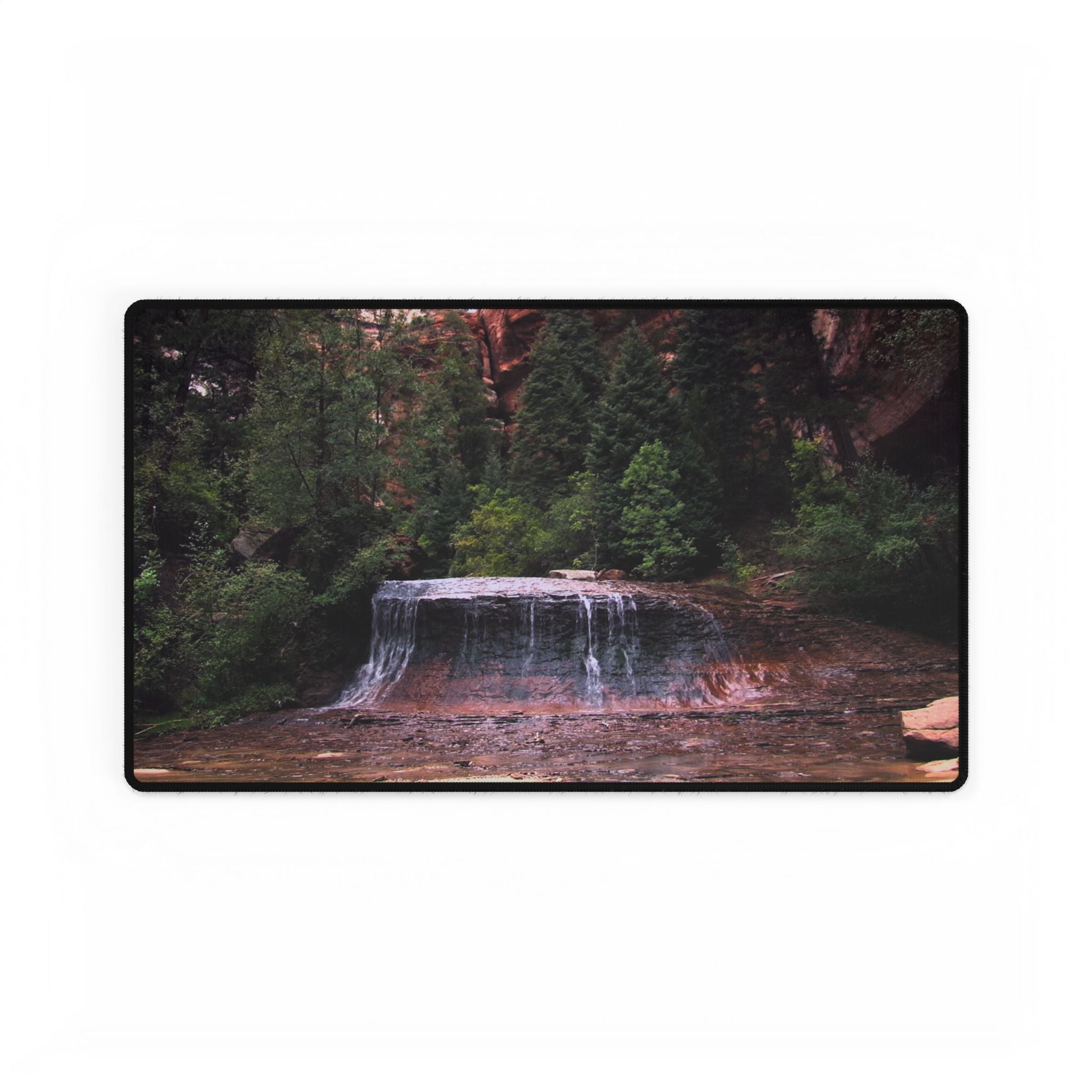 Premium Mouse Pad or  Desk Mat | Arch Angel Cascades | Zion National Park | My Blu Horizon