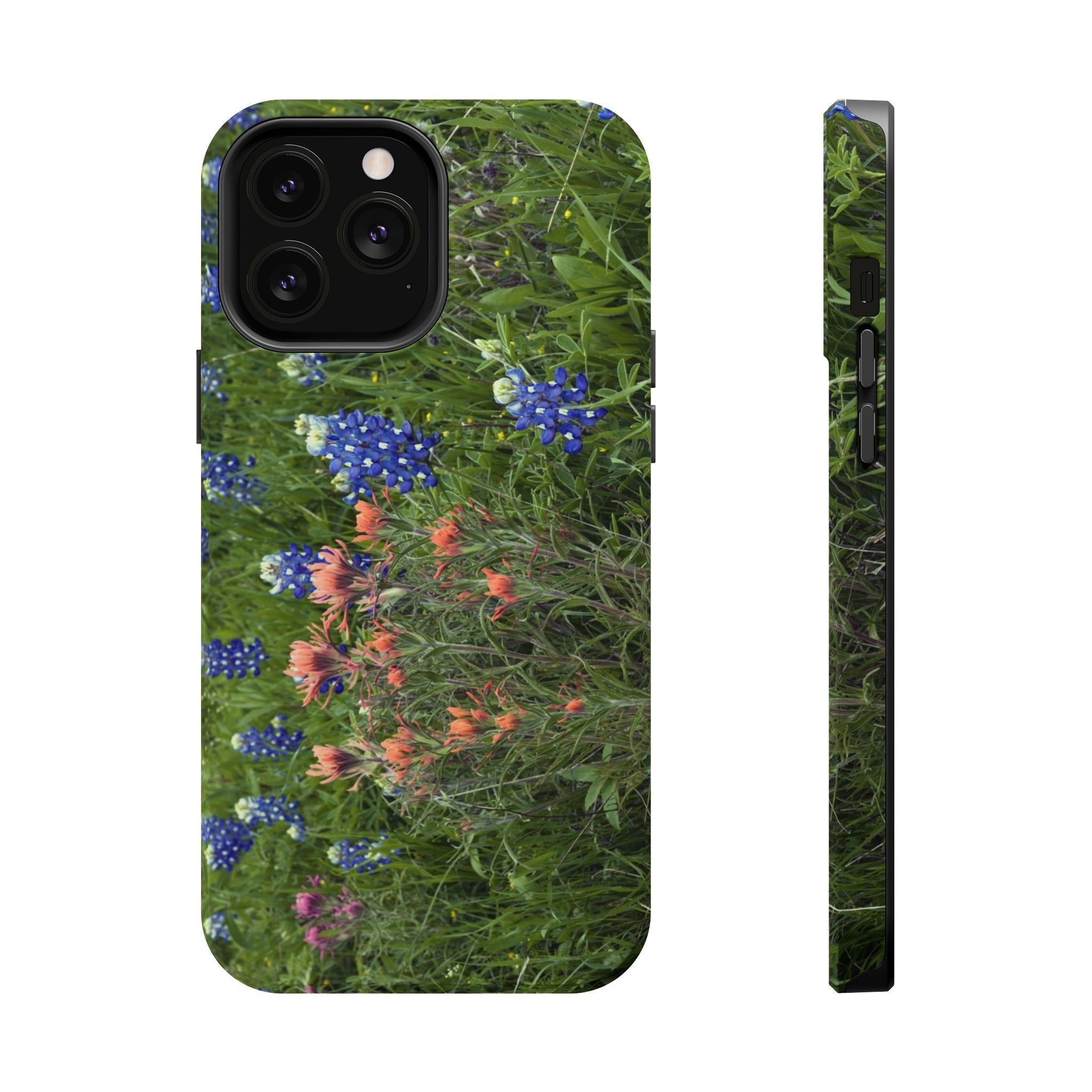 Iphone MagSafe Case - Bluebonnets and Indian Paintbrushes - My Blu Horizon