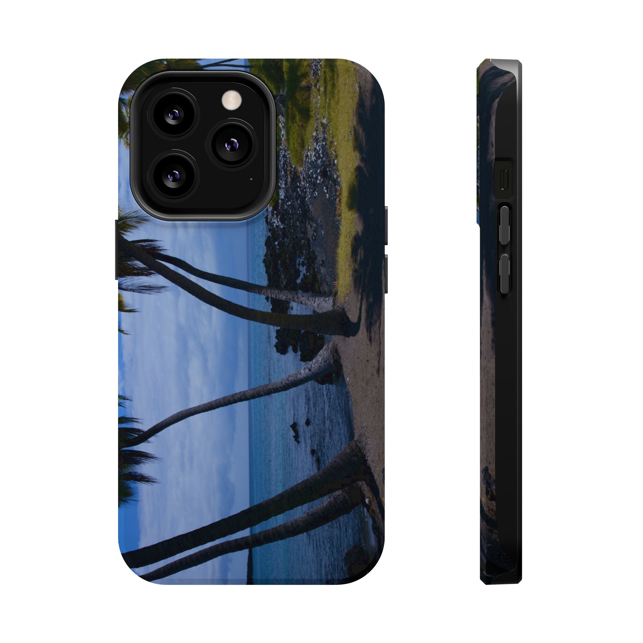 Iphone MagSafe Case - Hawaiian Beach and Palm Trees - My Blu Horizon