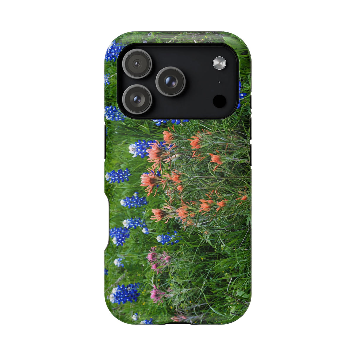 iPhone MagSafe Case | Texas Bluebonnets and Peach Indian Paintbrushes | My Blu Horizon