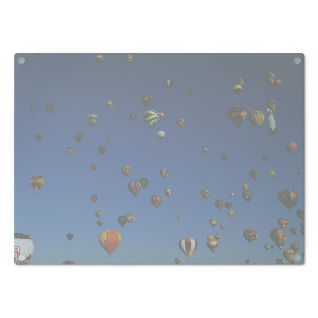 Tempered Glass Cutting Board - Balloon Fiesta Mass Ascension Box - My Blu Horizon