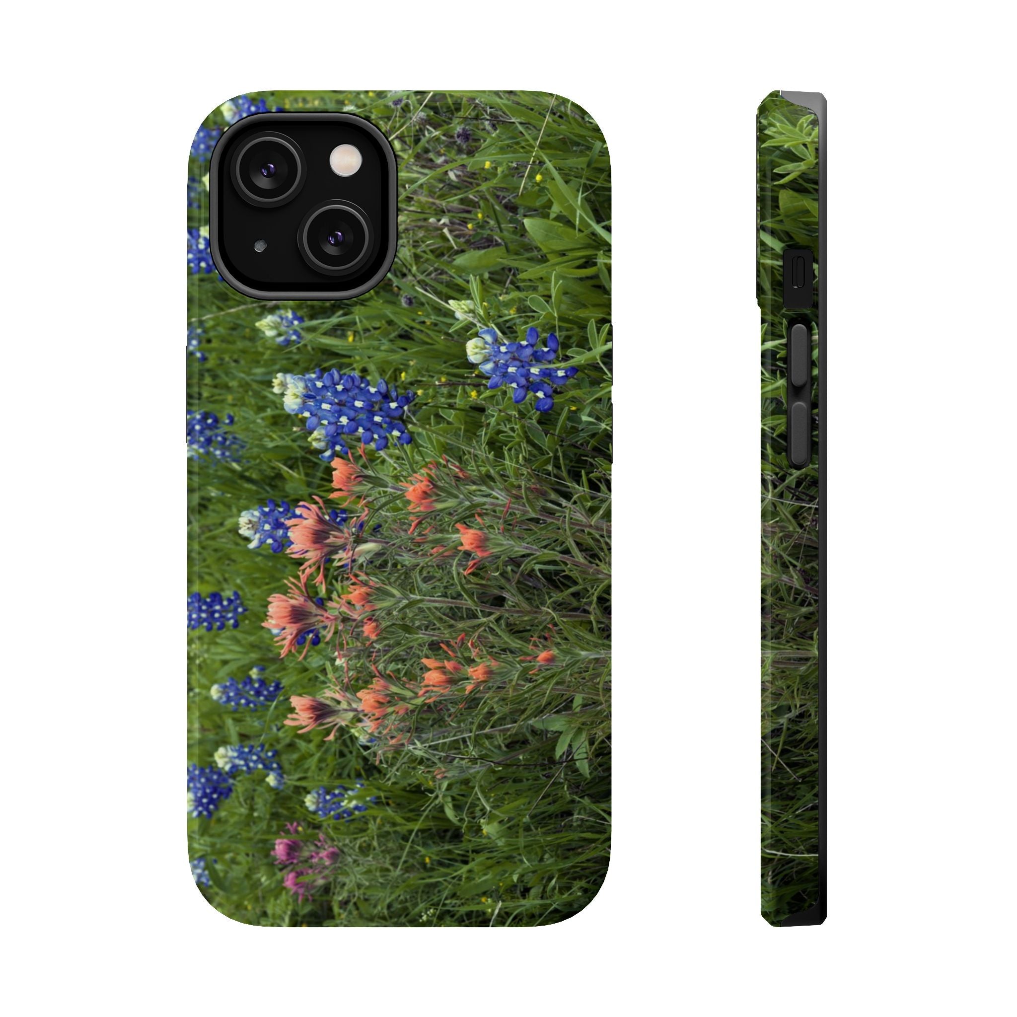 Iphone MagSafe Case - Bluebonnets and Indian Paintbrushes - My Blu Horizon