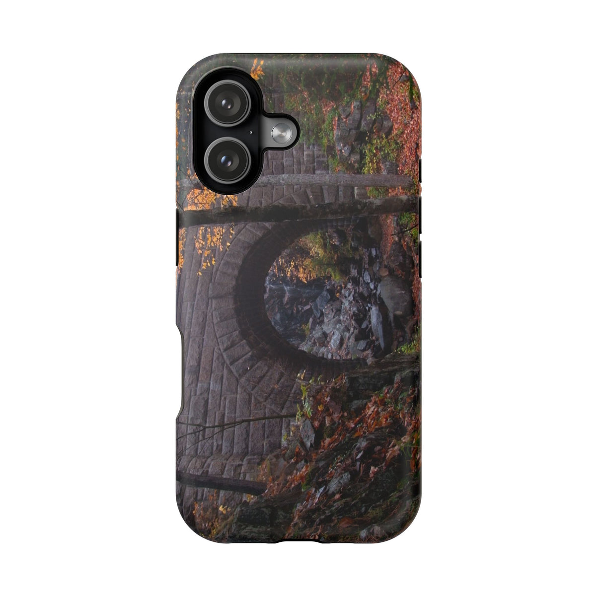 iPhone MagSafe Case | Waterfall Bridge Fall | Acadia National Park | My Blu Horizon