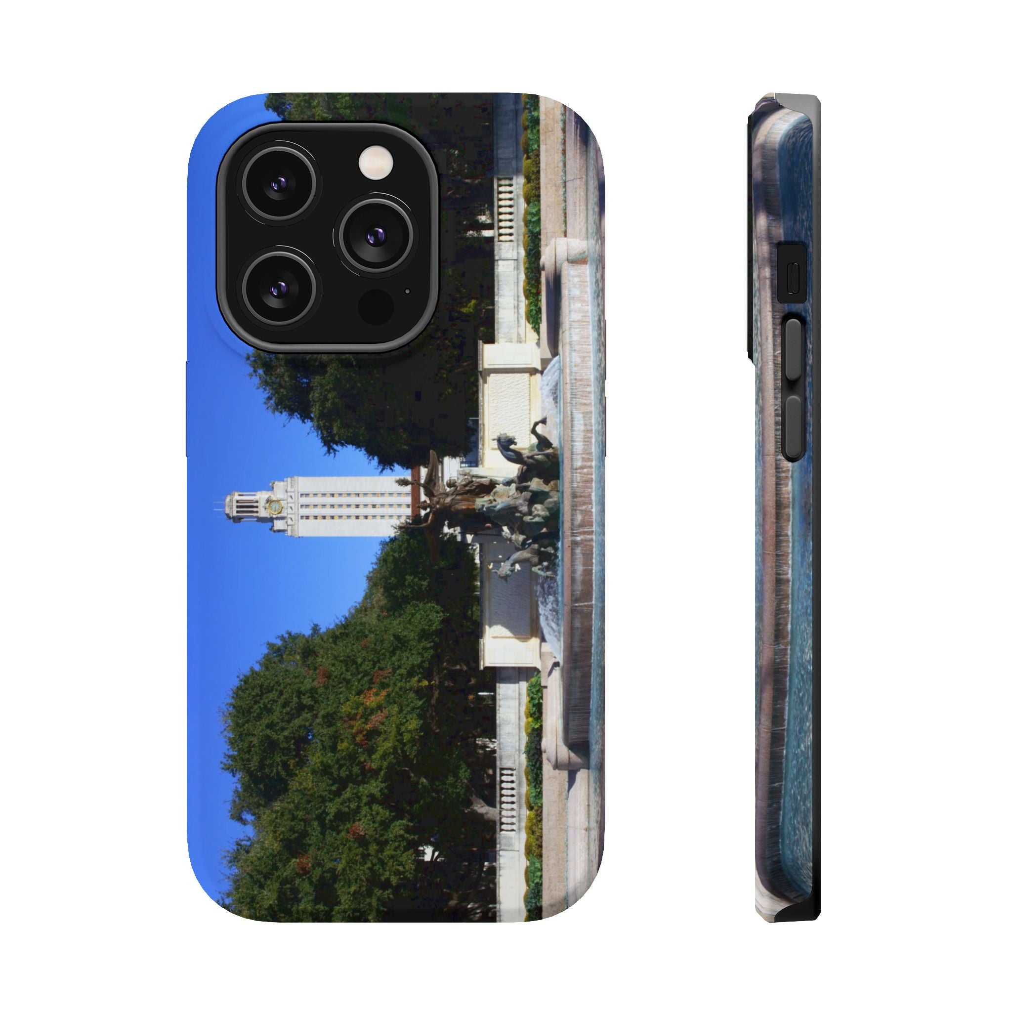Iphone MagSafe Case - Littlefield Fountain, Texas Longhorns - My Blu Horizon