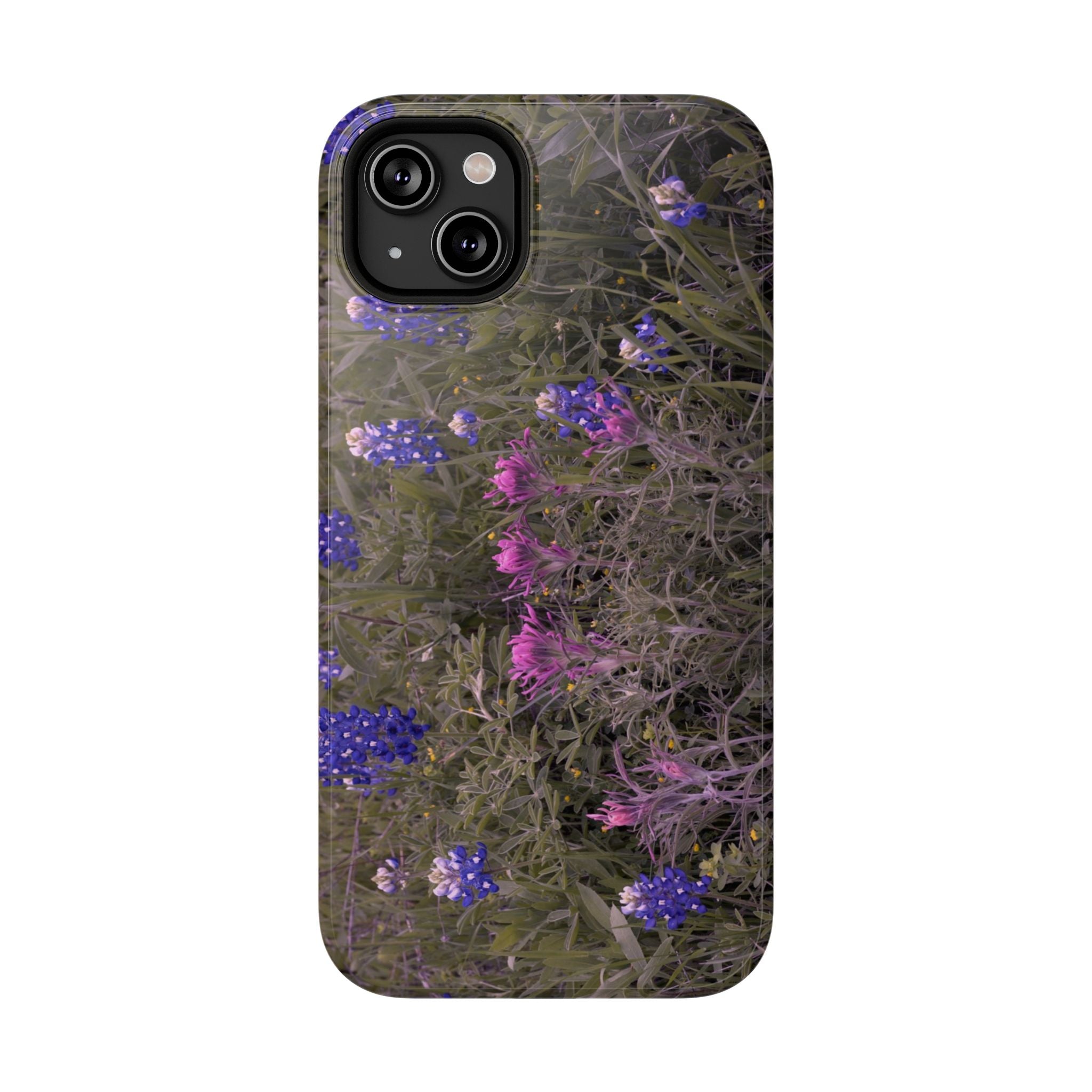 Phone Case - Texas Icons, Bluebonnets and Paintbrushes - My Blu Horizon