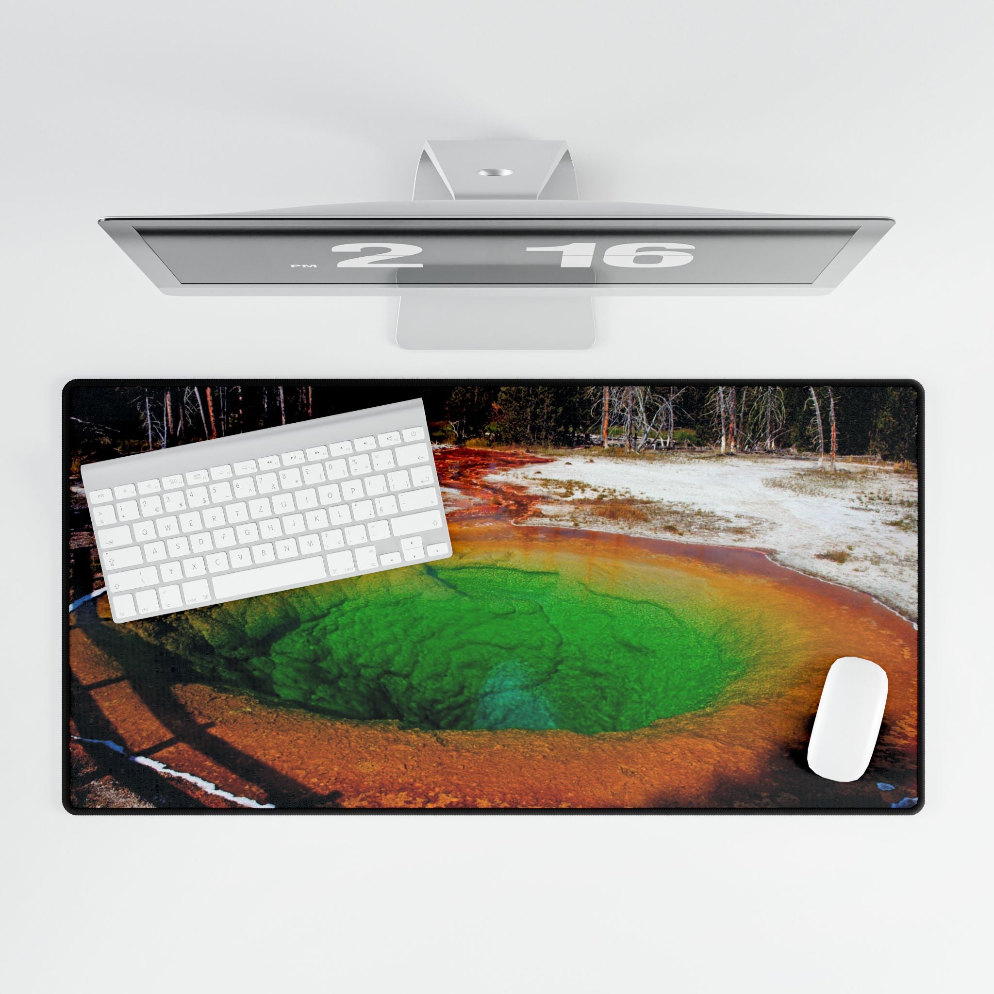 Premium Mouse Pads and Desk Mat - Morning Glory Pool, Yellowstone - My Blu Horizon
