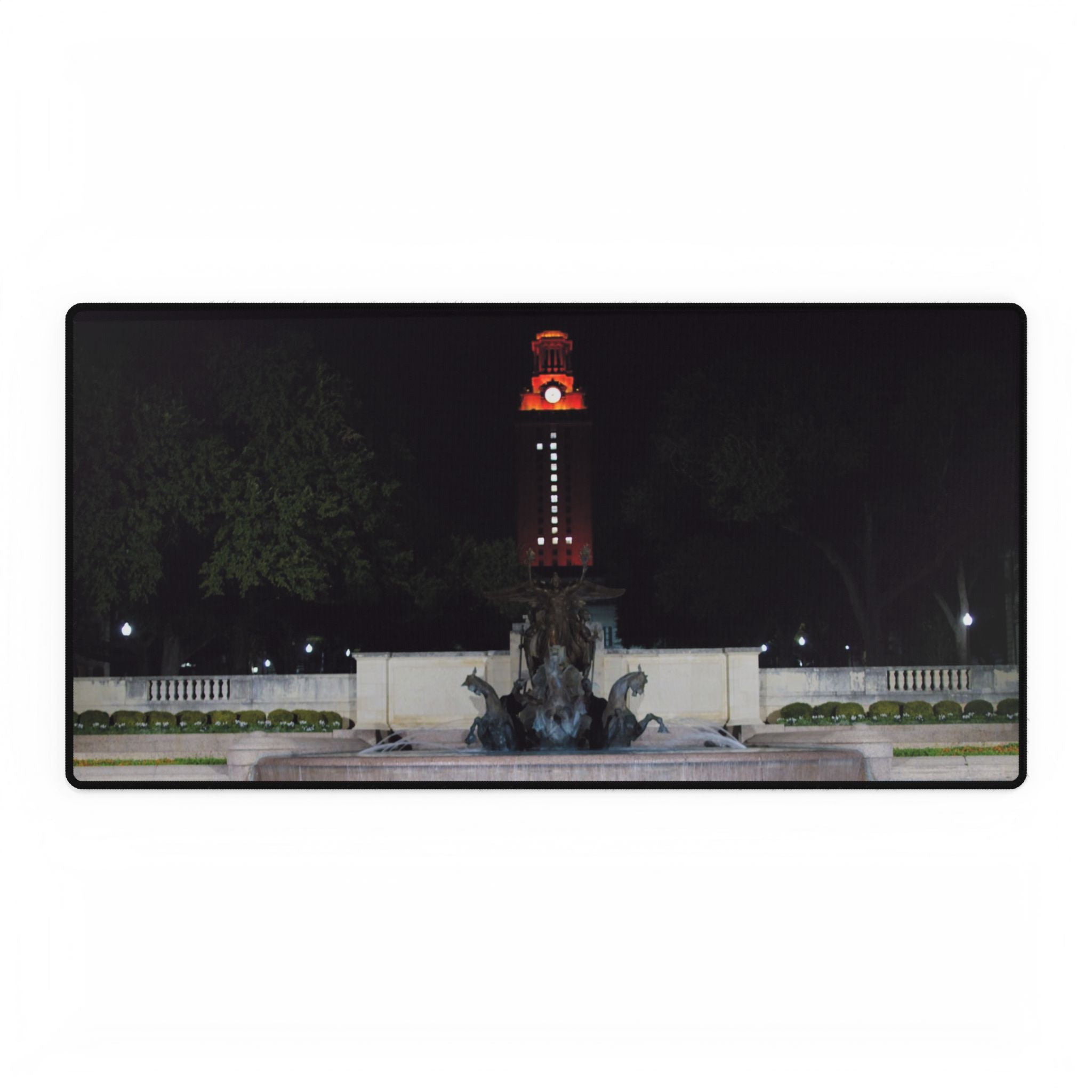 Premium Mouse Pads and Desk Mats - Littlefield Fountain, Texas Longhorns -My Blu Horizon
