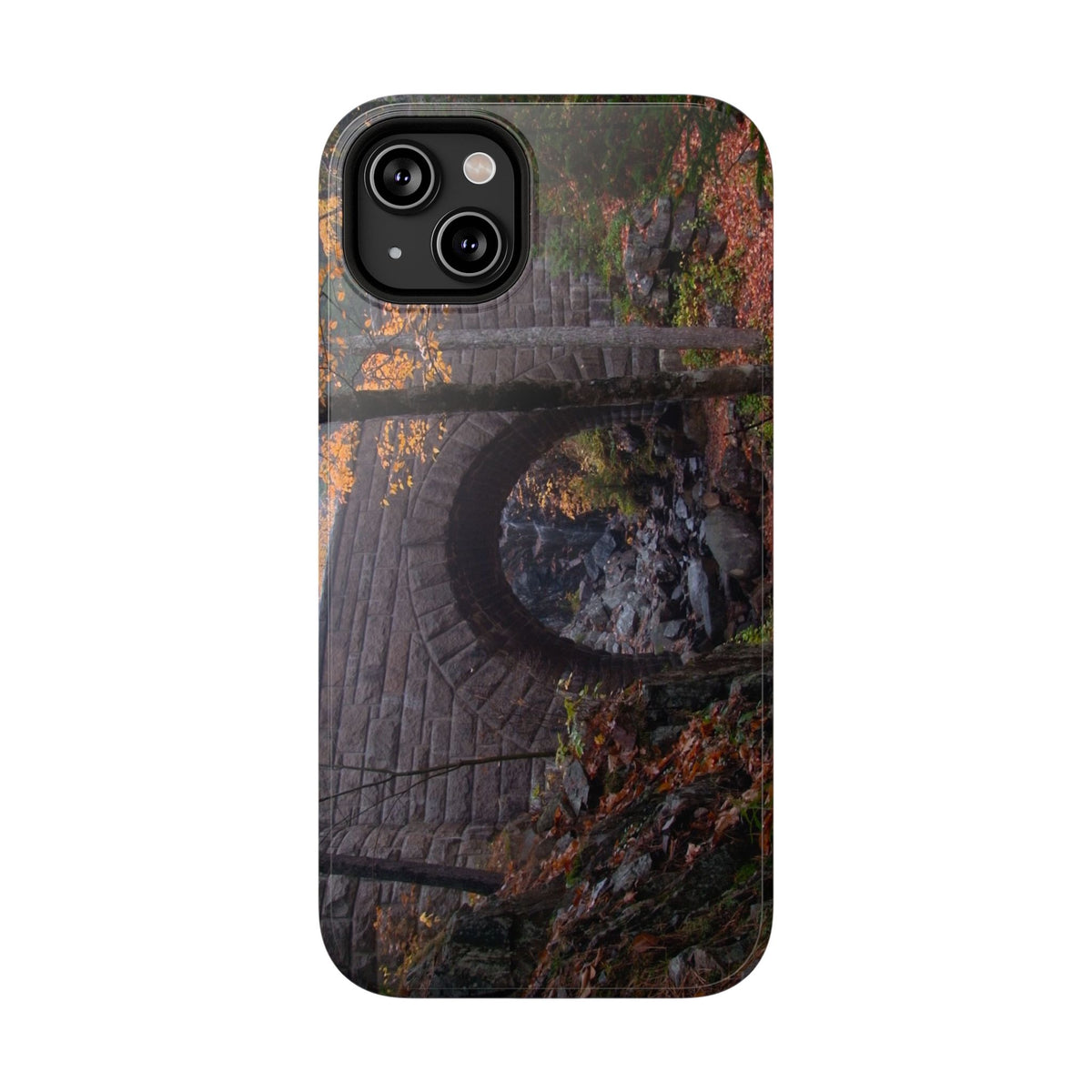 Phone Case  | Waterfall Bridge Fall | Acadia National Park | My Blu Horizon