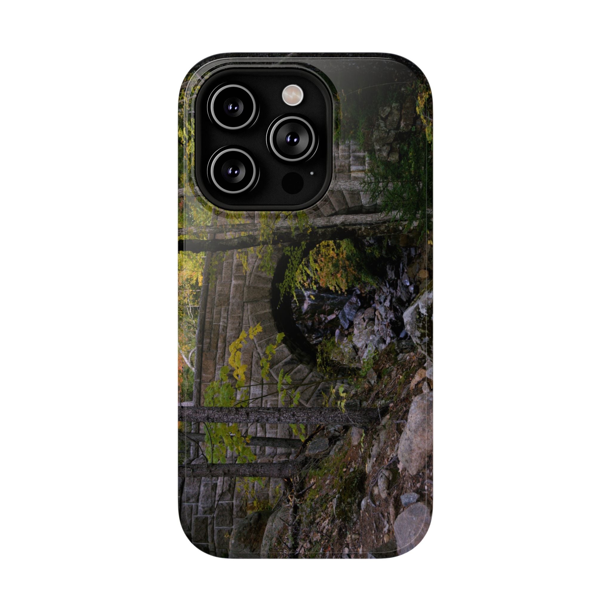 Phone Case | Waterfall Bridge Summer | Acadia National Park | My Blu Horizon