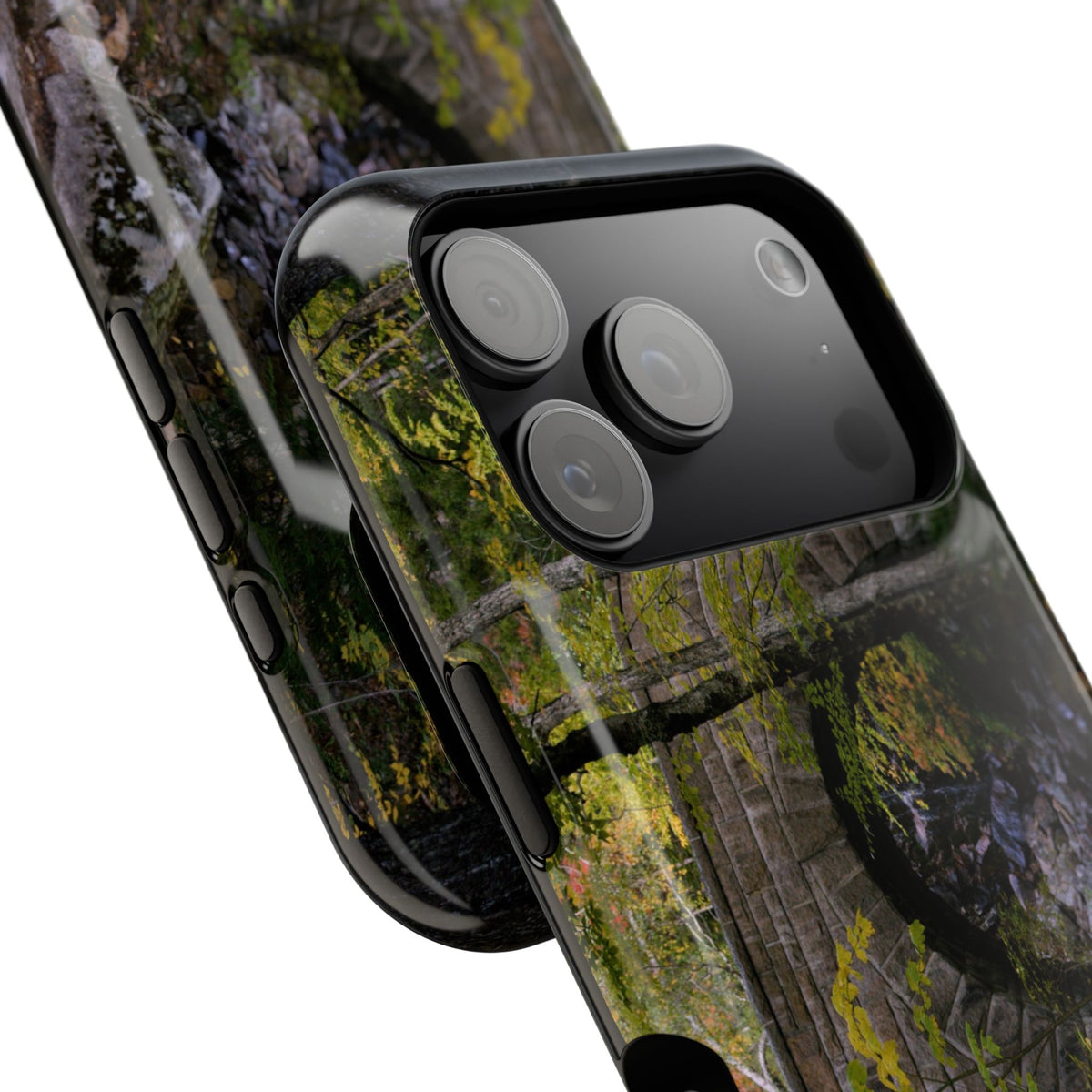 iPhone MagSafe Case | Waterfall Bridge Summer | Acadia National Park | My Blu Horizon