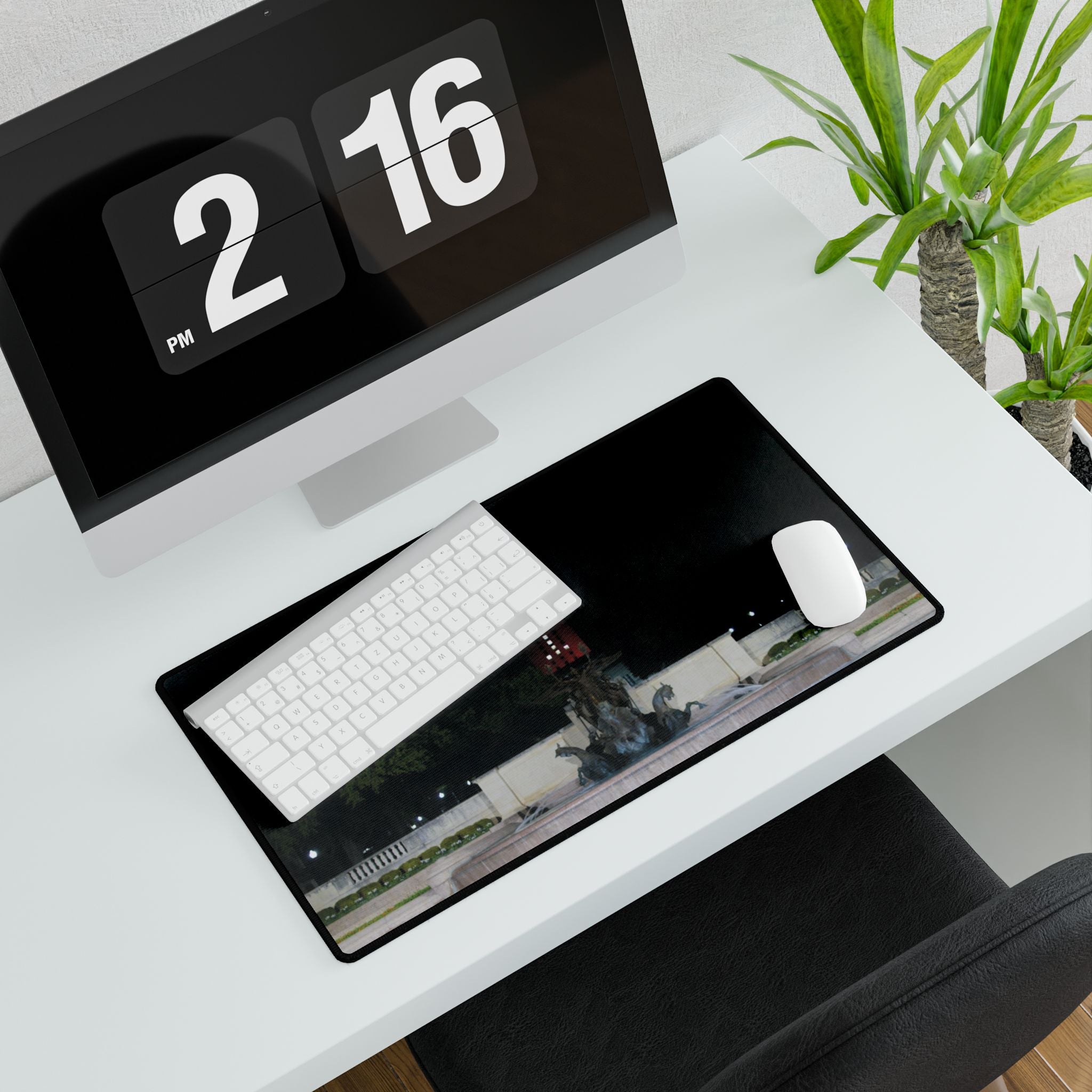 Premium Mouse Pads and Desk Mats - Littlefield Fountain, Texas Longhorns -My Blu Horizon