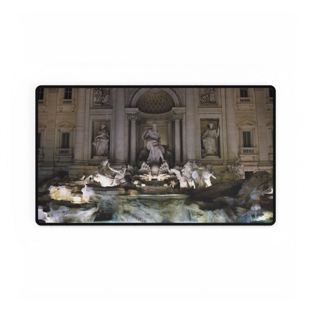 Premium Mouse Pads and Desk Mat - Fontana di Trevi, Rome, Italy - My Blu Horizon