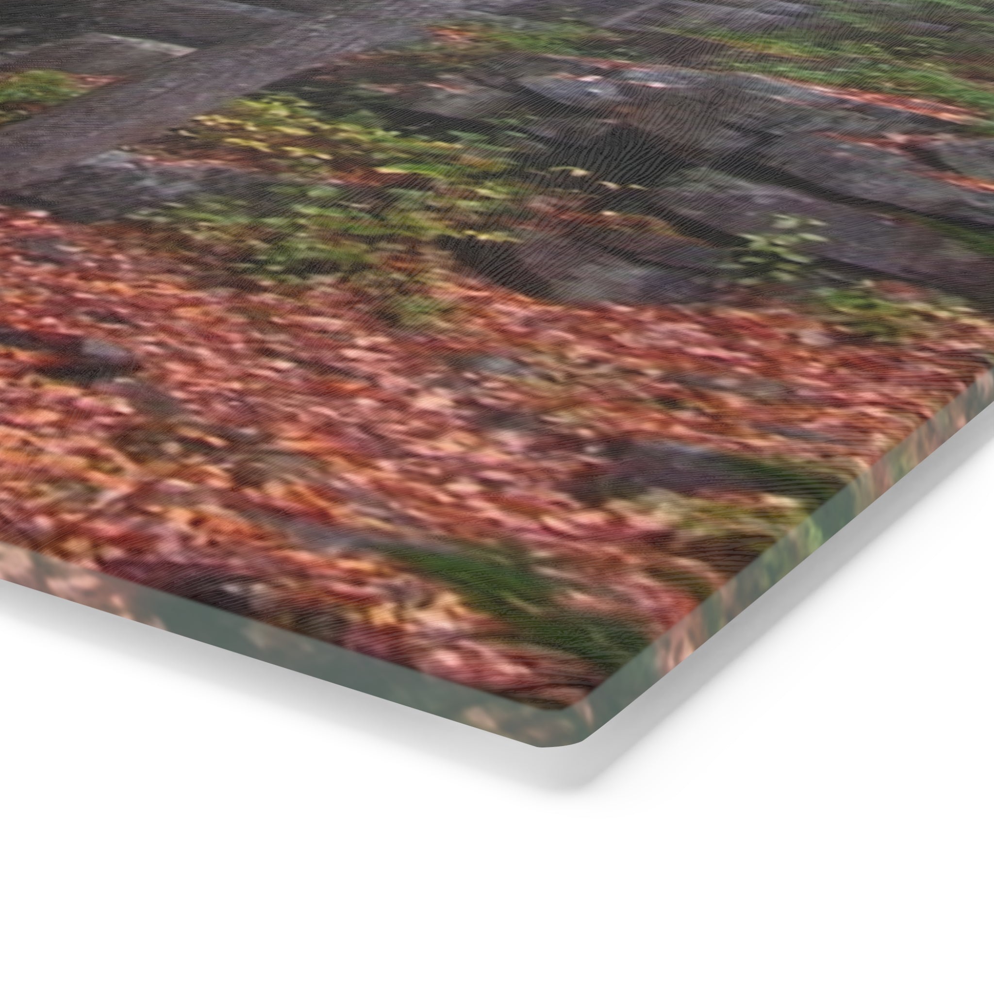 Tempered Glass Cutting Board | Waterfall Bridge Fall | Acadia National Park | My Blu Horizon