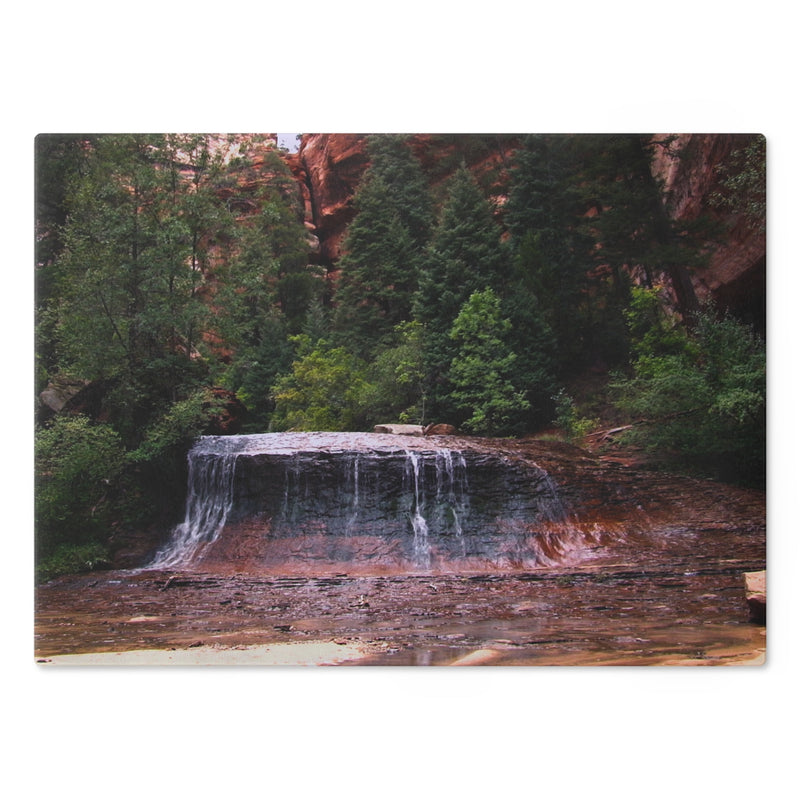 Tempered Glass Cutting Board - Arch Angel Cascades, Zion National Park - My Blu Horizon