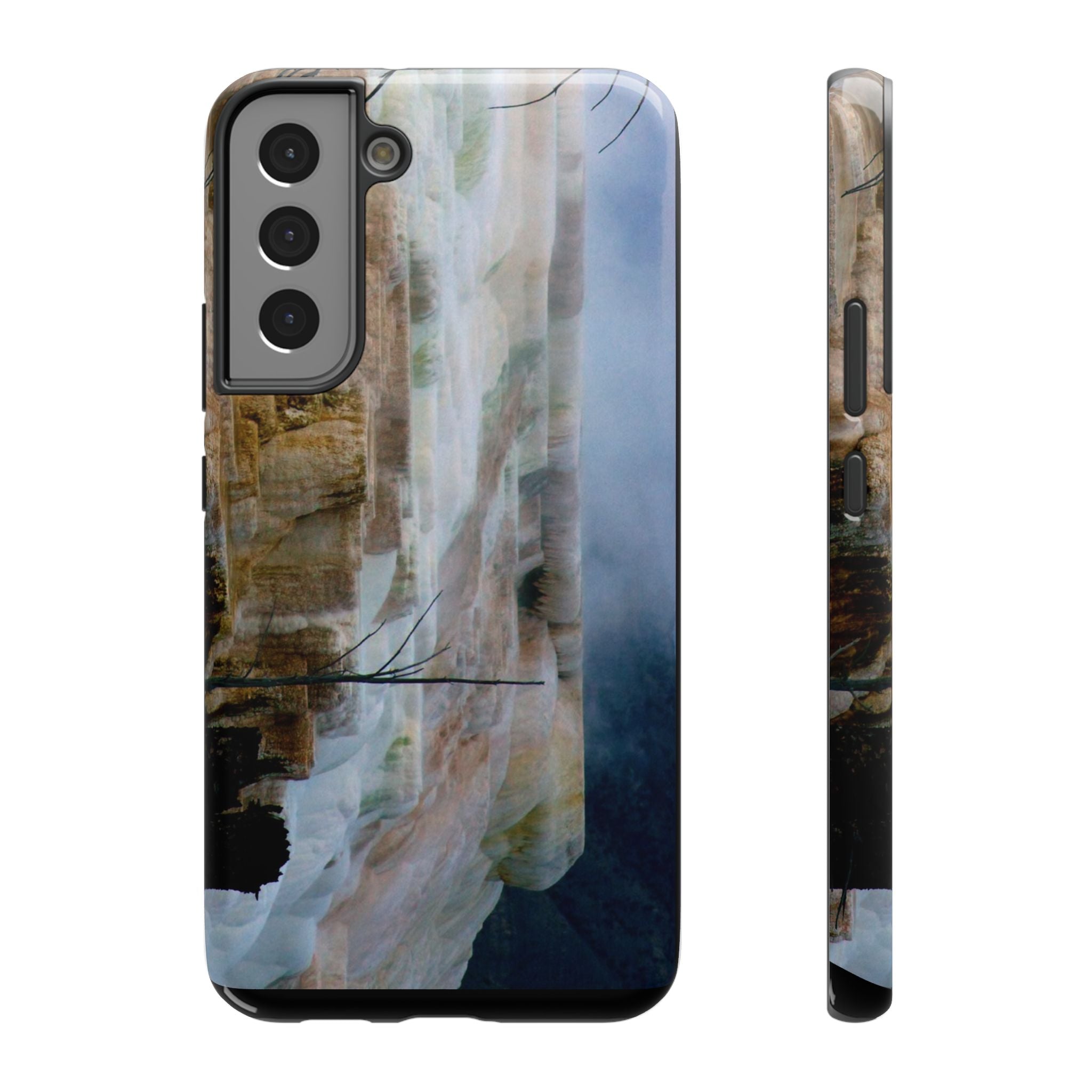 Phone Case - Mammoth Hot Springs Yellowstone - My Blu Horizon