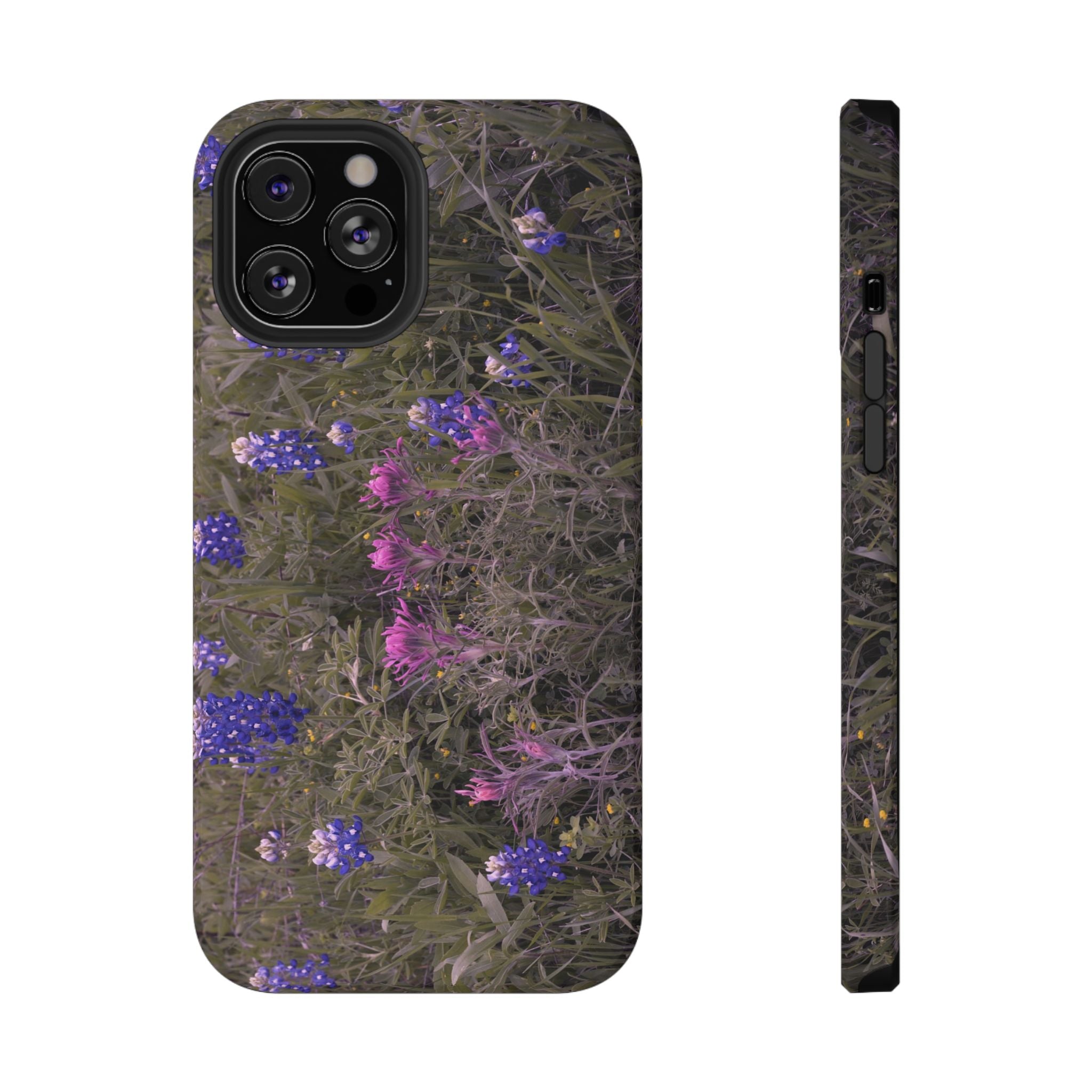 Phone Case - Texas Icons, Bluebonnets and Paintbrushes - My Blu Horizon