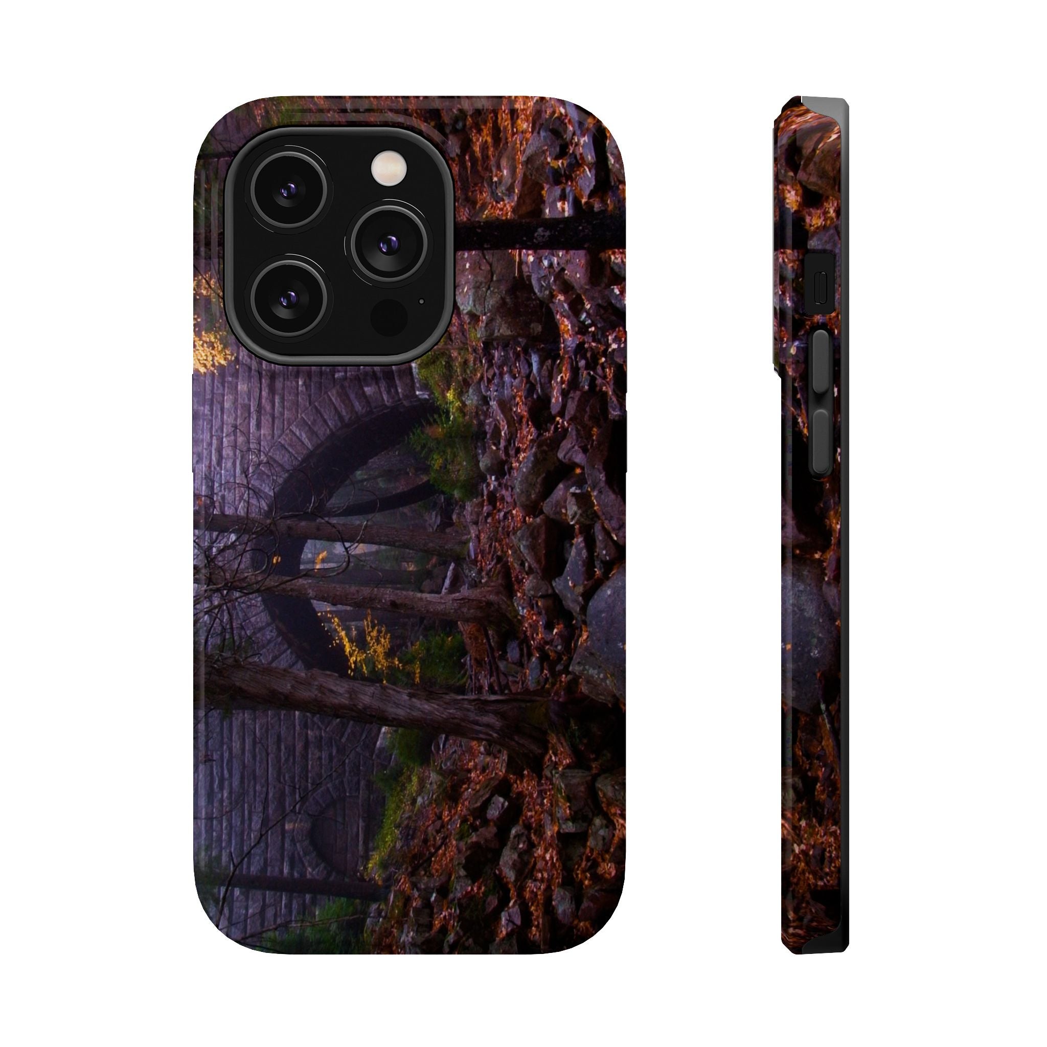 Iphone MagSafe Case - Hemlock Bridge Leaf Peeping, Acadia  - My Blu Horizon