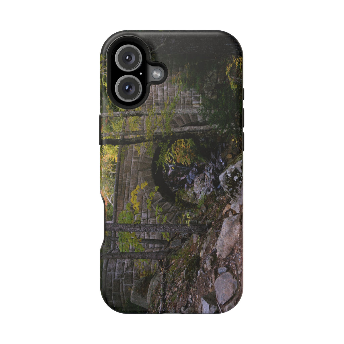 iPhone MagSafe Case | Waterfall Bridge Summer | Acadia National Park | My Blu Horizon