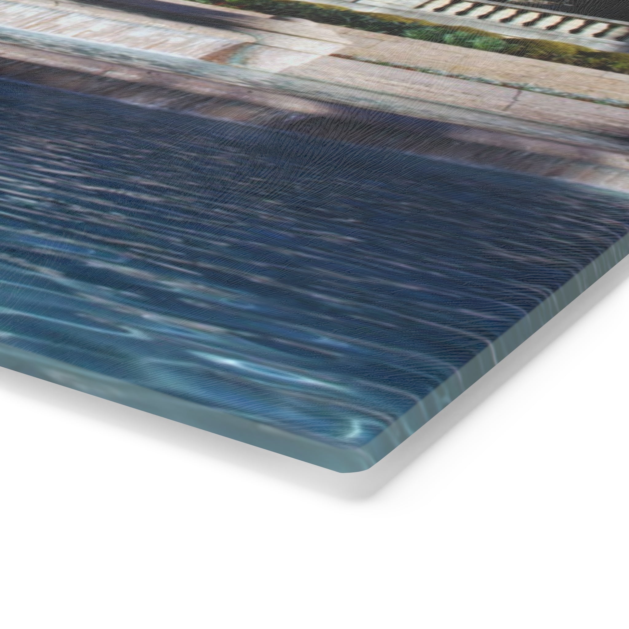 Tempered Glass Cutting Board - Littlefield Fountain, Texas Longhorns - My Blu Horizon