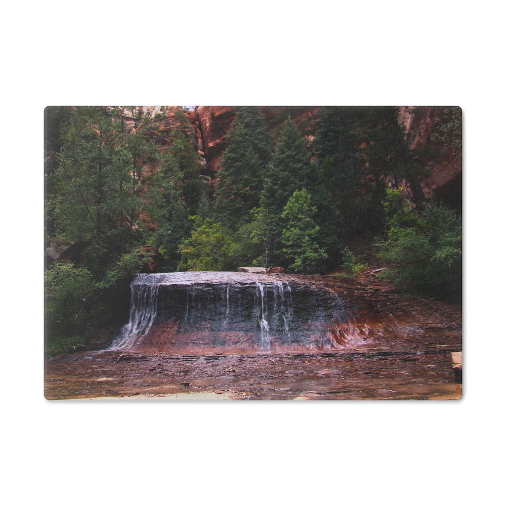 Tempered Glass Cutting Board - Arch Angel Cascades, Zion National Park - My Blu Horizon