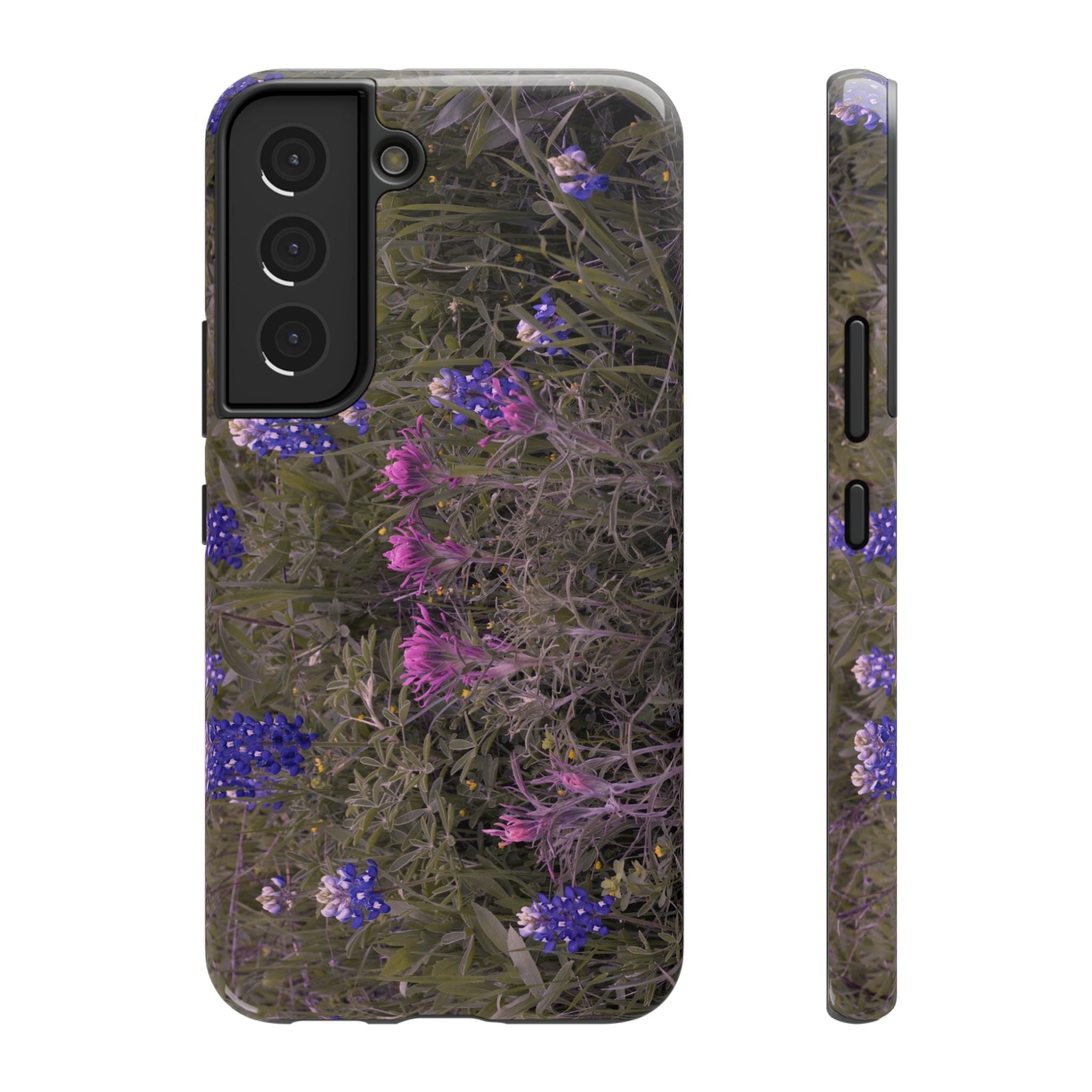 Phone Case - Texas Icons, Bluebonnets and Paintbrushes - My Blu Horizon