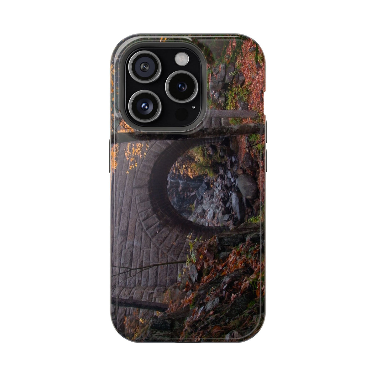 iPhone MagSafe Case | Waterfall Bridge Fall | Acadia National Park | My Blu Horizon