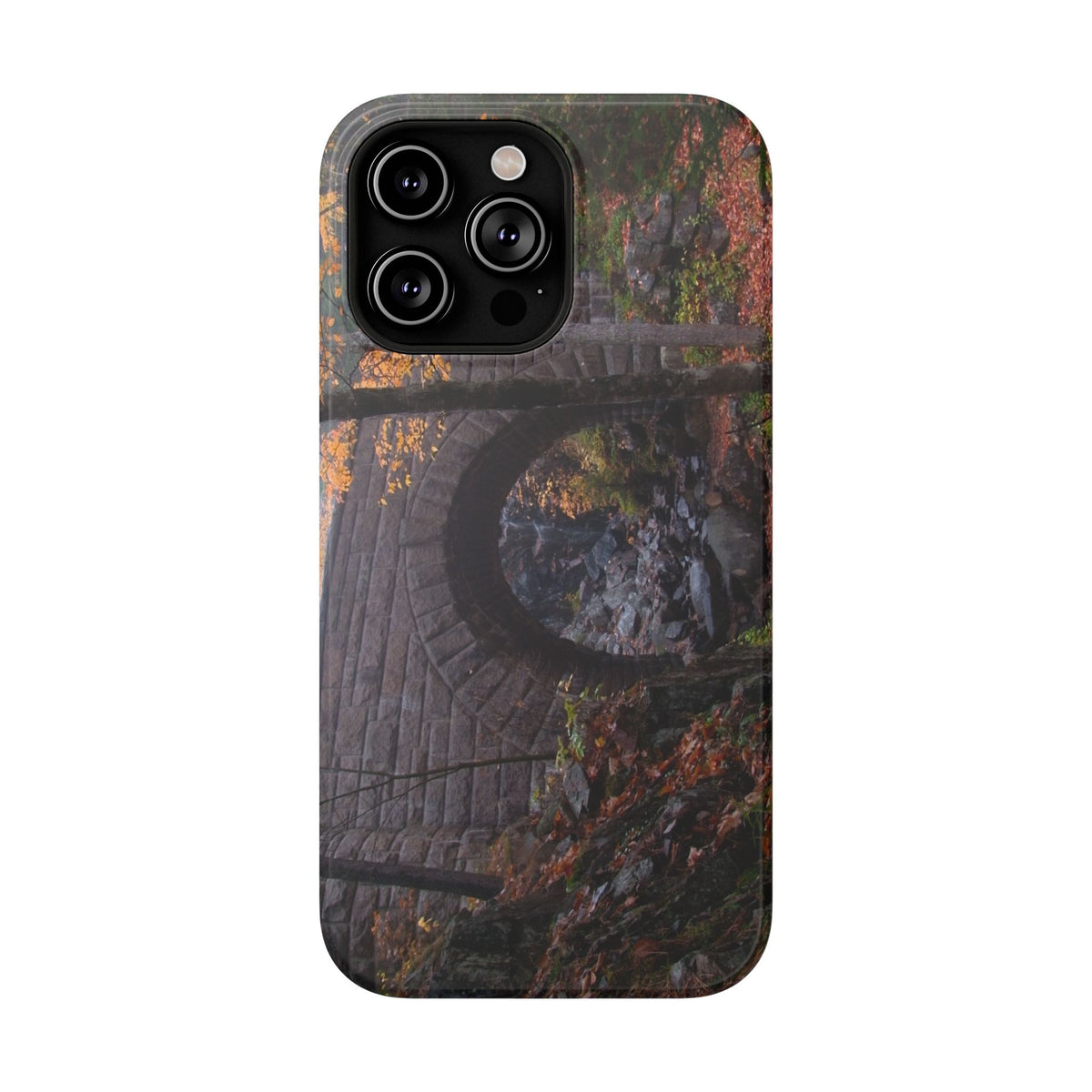 Phone Case  | Waterfall Bridge Fall | Acadia National Park | My Blu Horizon