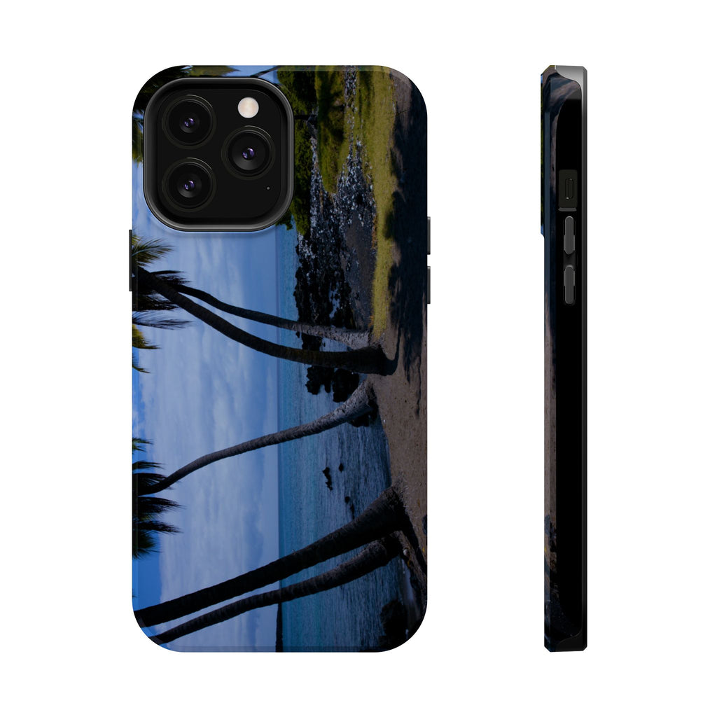 Iphone MagSafe Case - Hawaiian Beach and Palm Trees - My Blu Horizon