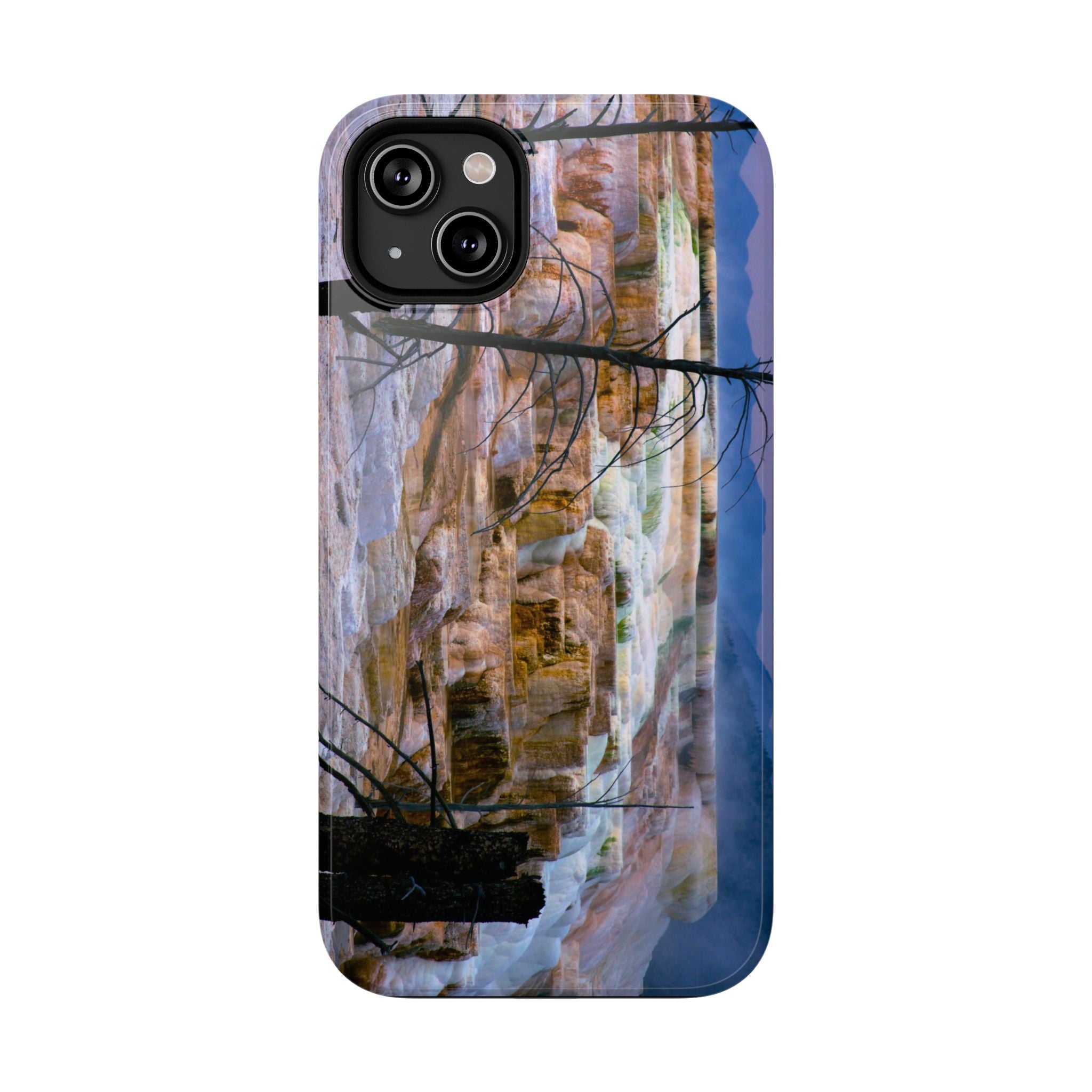Phone Case - Mammoth Hot Springs Yellowstone - My Blu Horizon