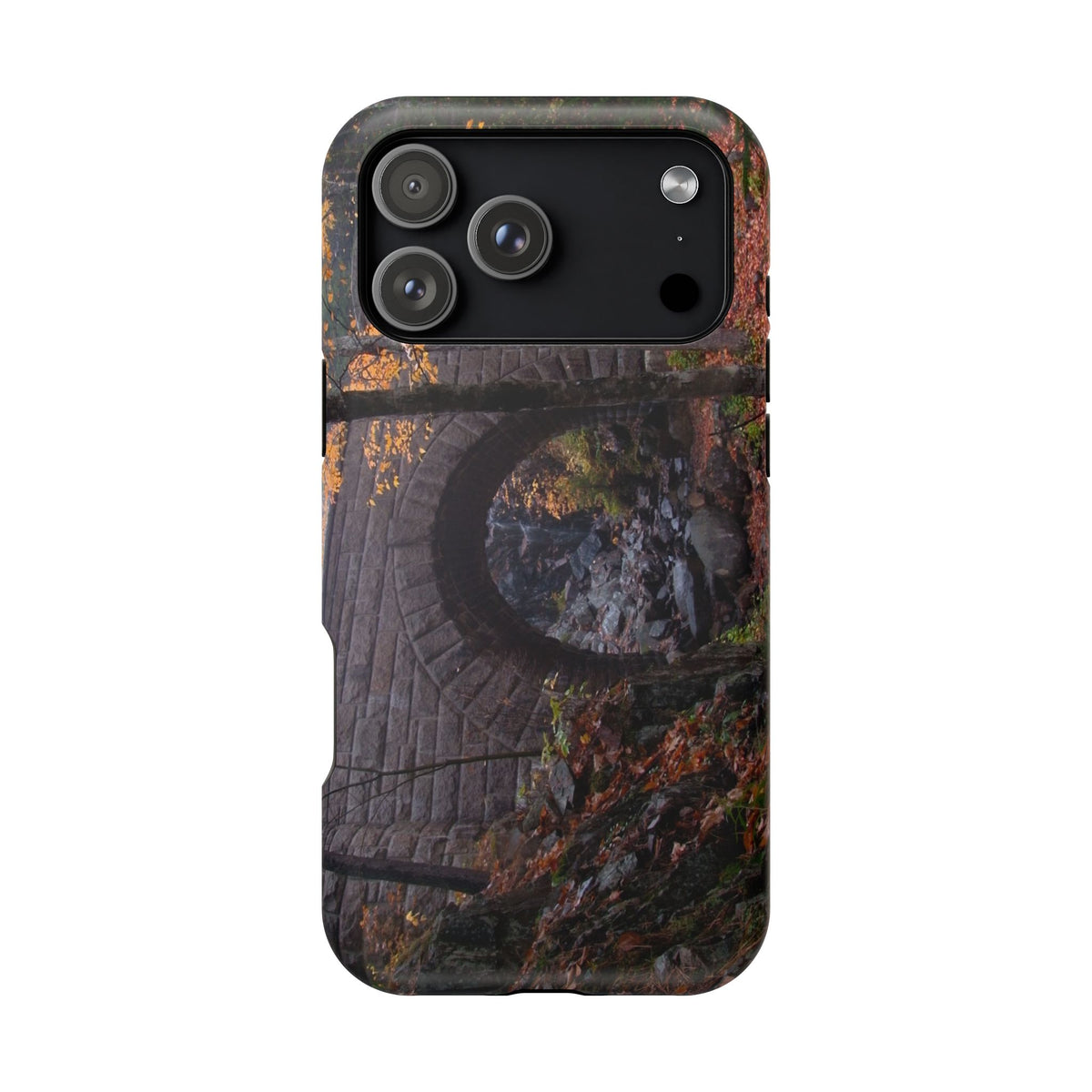 iPhone MagSafe Case | Waterfall Bridge Fall | Acadia National Park | My Blu Horizon