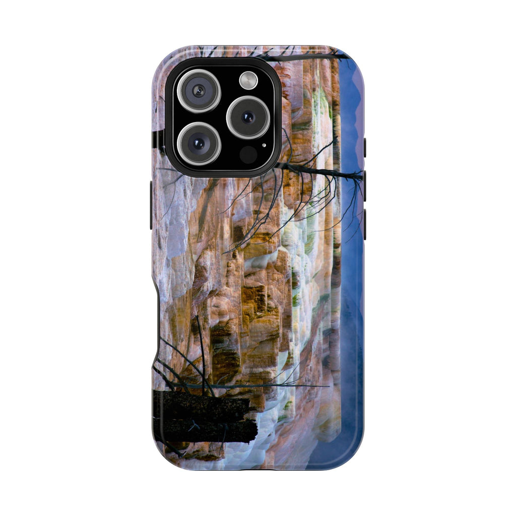 Phone Case - Mammoth Hot Springs Yellowstone - My Blu Horizon